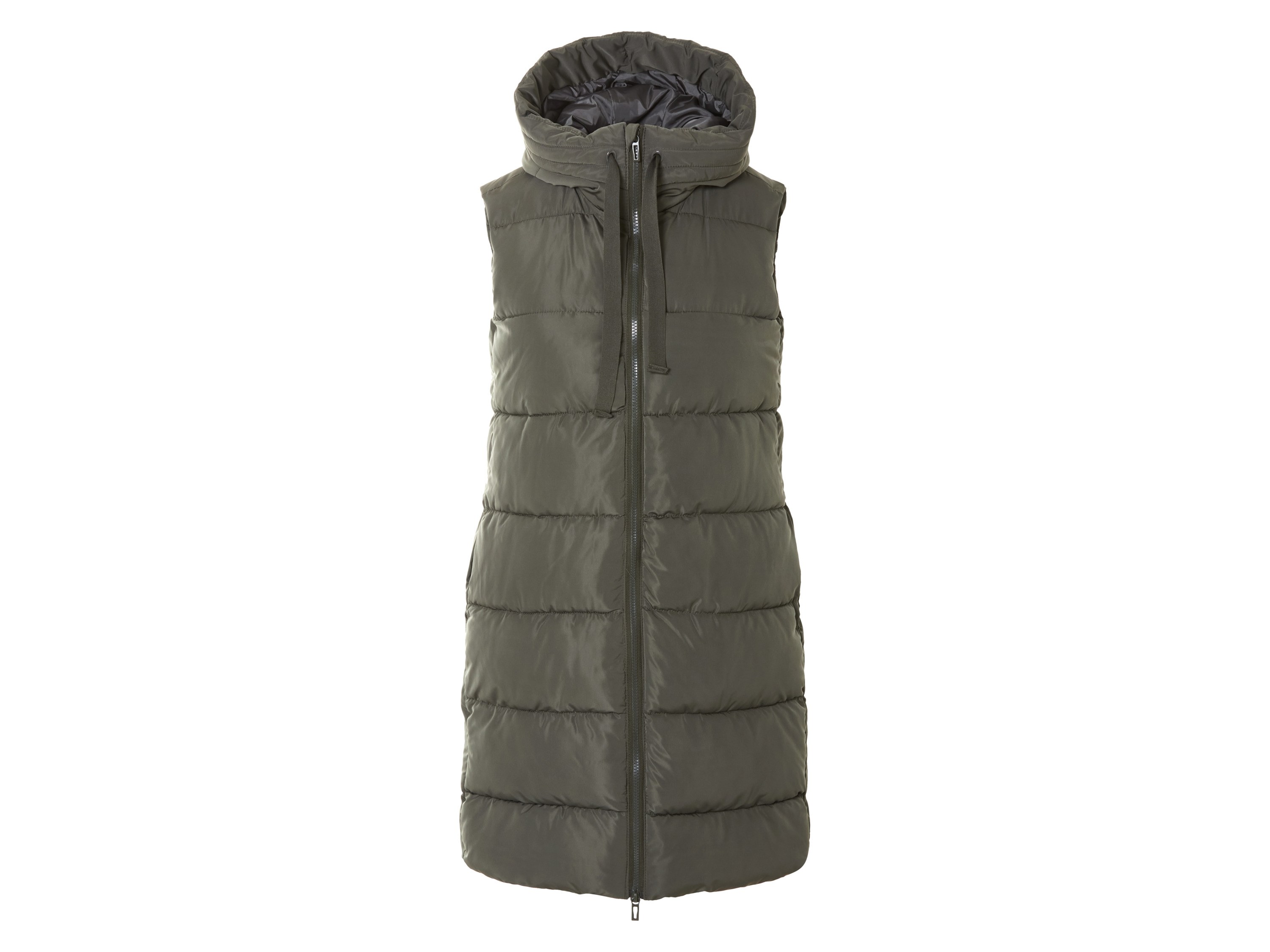 esmara Kamizelka pikowana damska Oliwkowy, S36/38