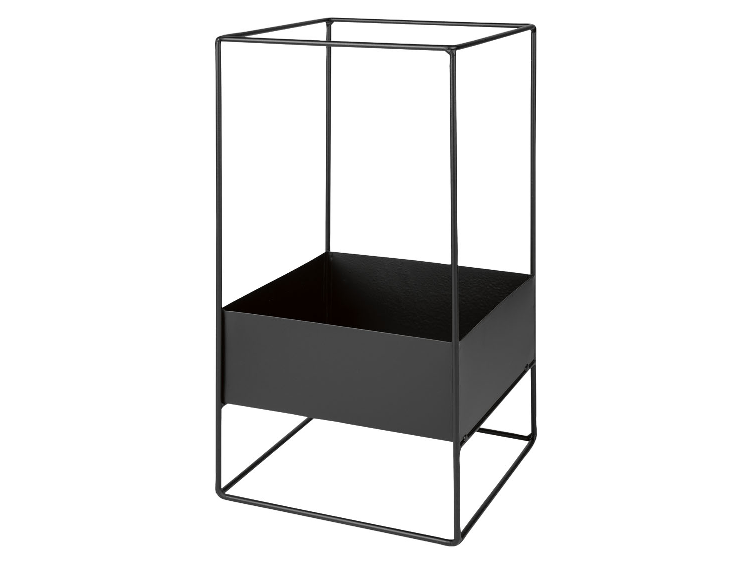 Livarno home Doniczka z metalową podstawą, maks. 3 kg Czworokątny