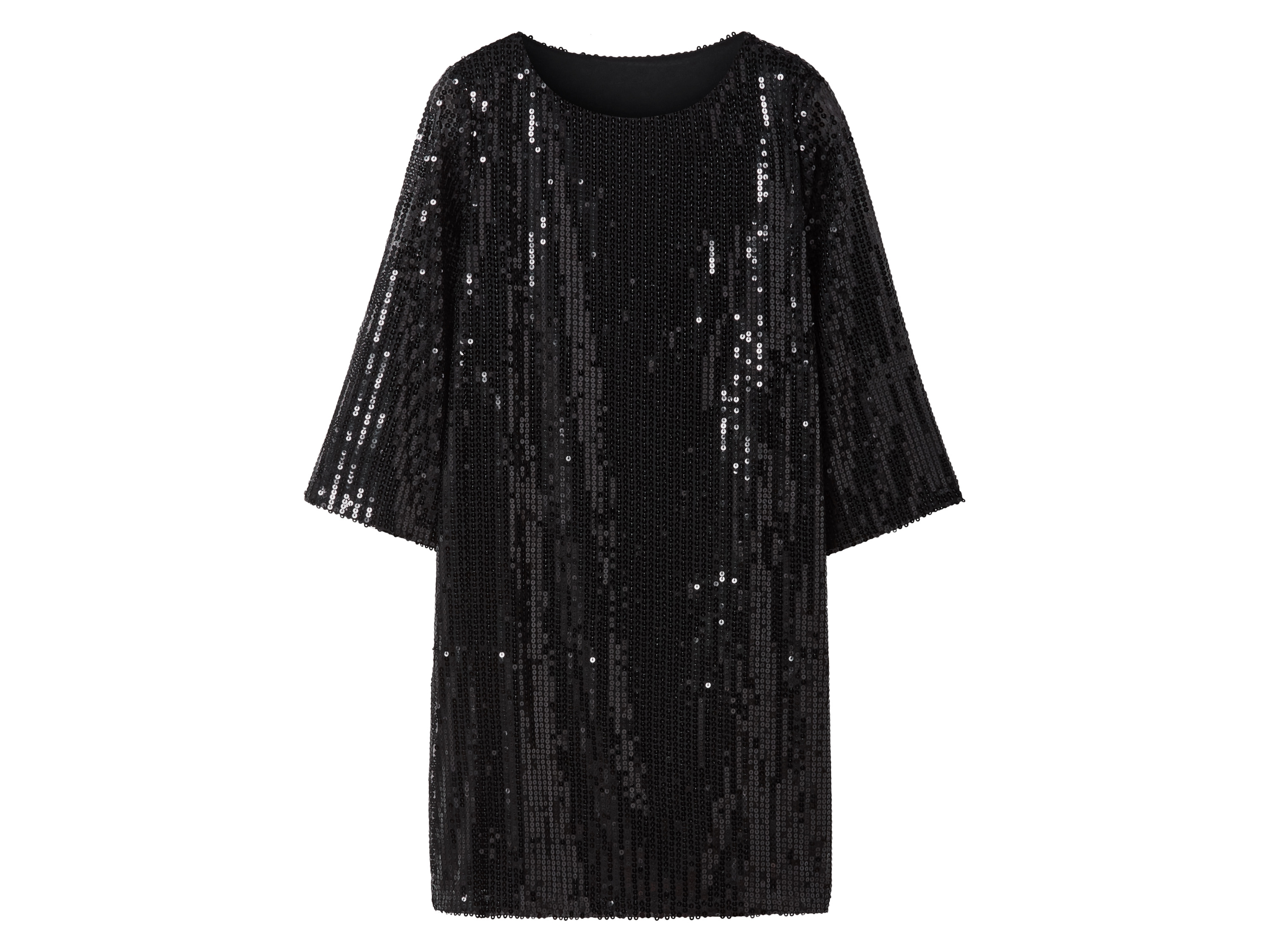 esmara Sukienka damska z cekinami Czarny, L 44/46