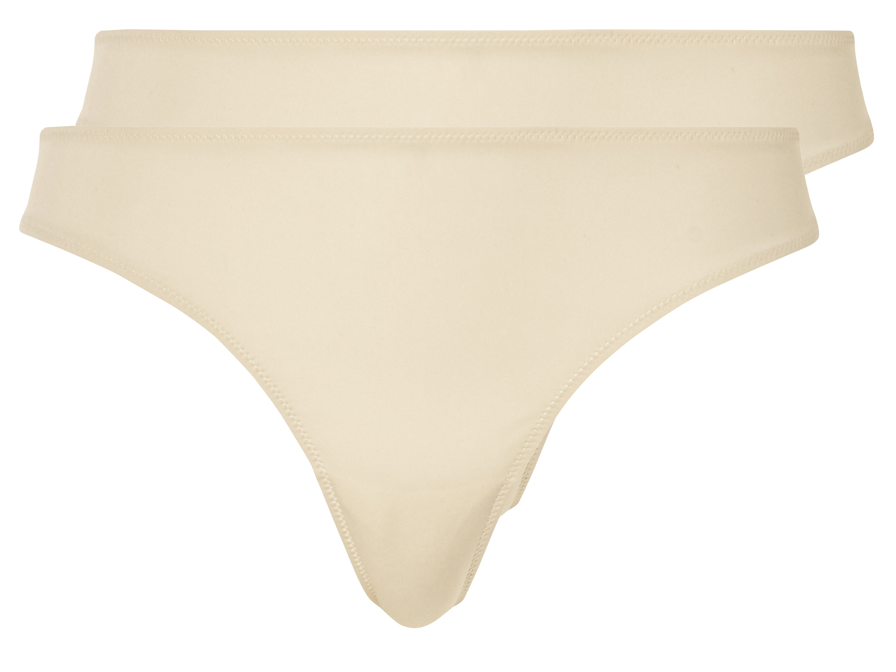 esmara Stringi damskie, 2 pary Biały, S36/38