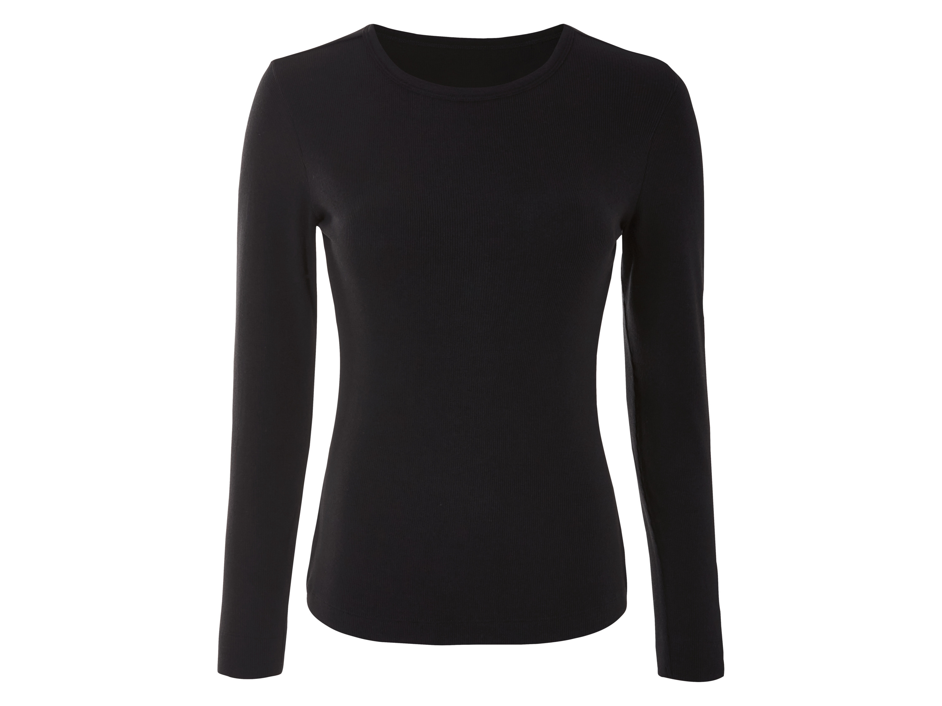 esmara Koszulka z długim rękawem damska Czarny, Xl48/50