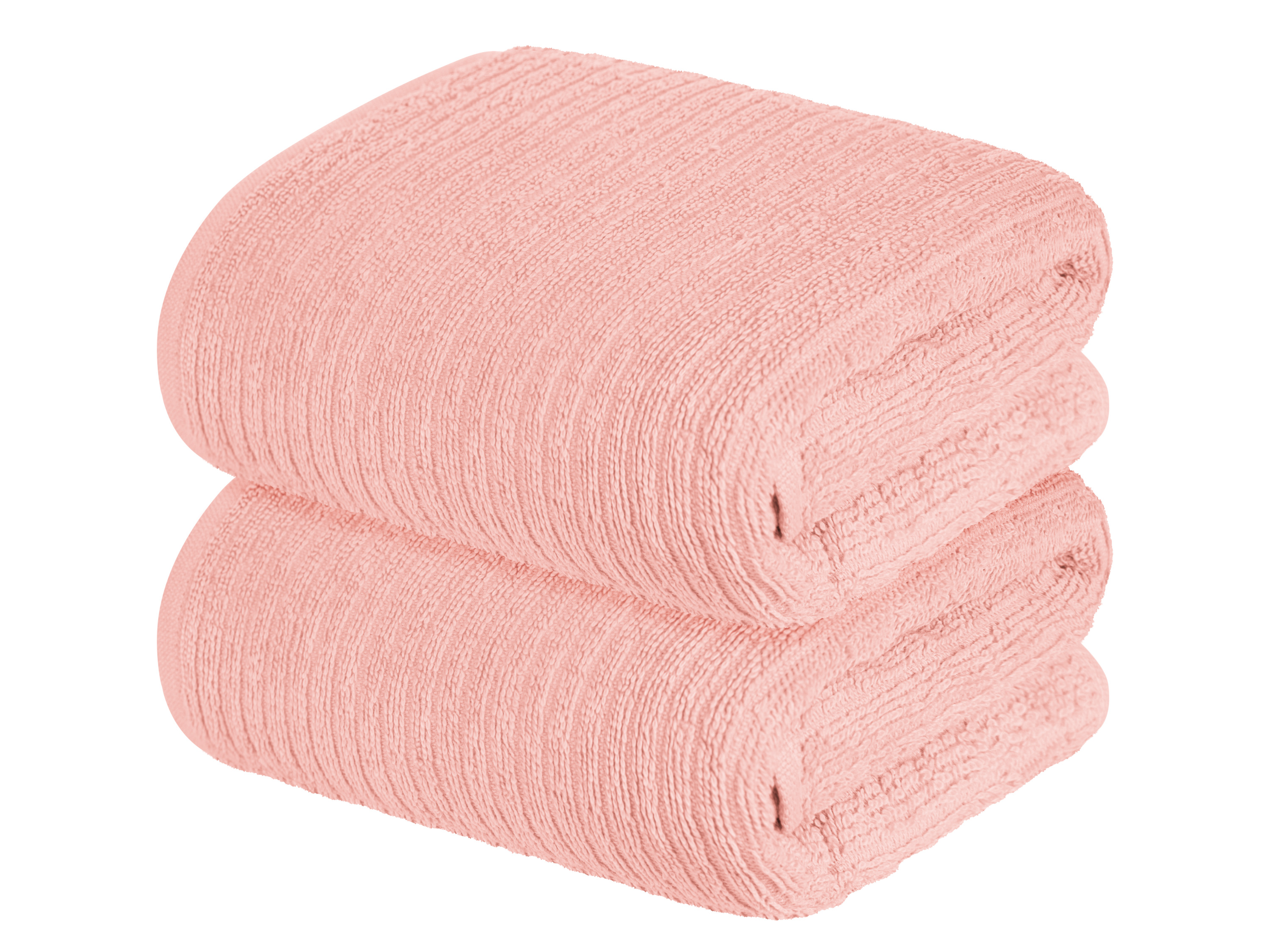 Livarno home Ręczniki frotte do rąk, 50 x 100 cm, 2 sztuki Różowy