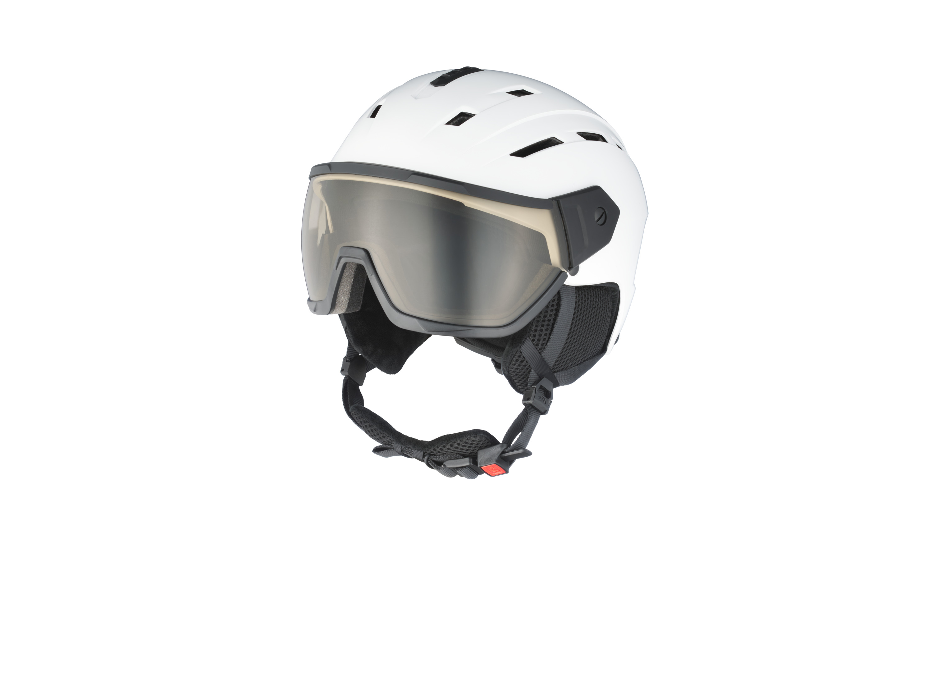 Crivit Kask narciarski i snowboardowy fotochromowy Premium Biały, M/L