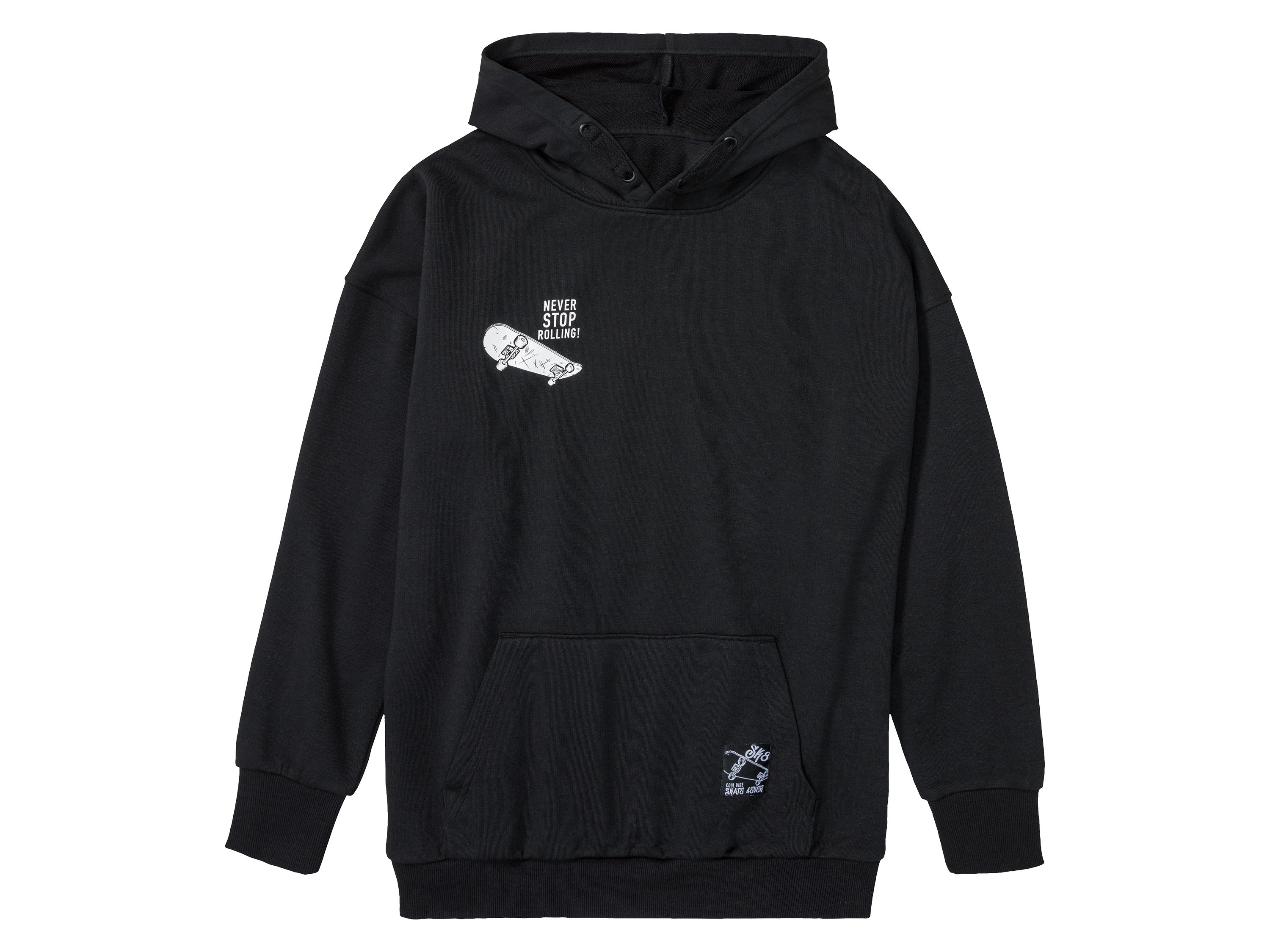 pepperts! Bluza chłopięca z kapturem 134/140, Czarny