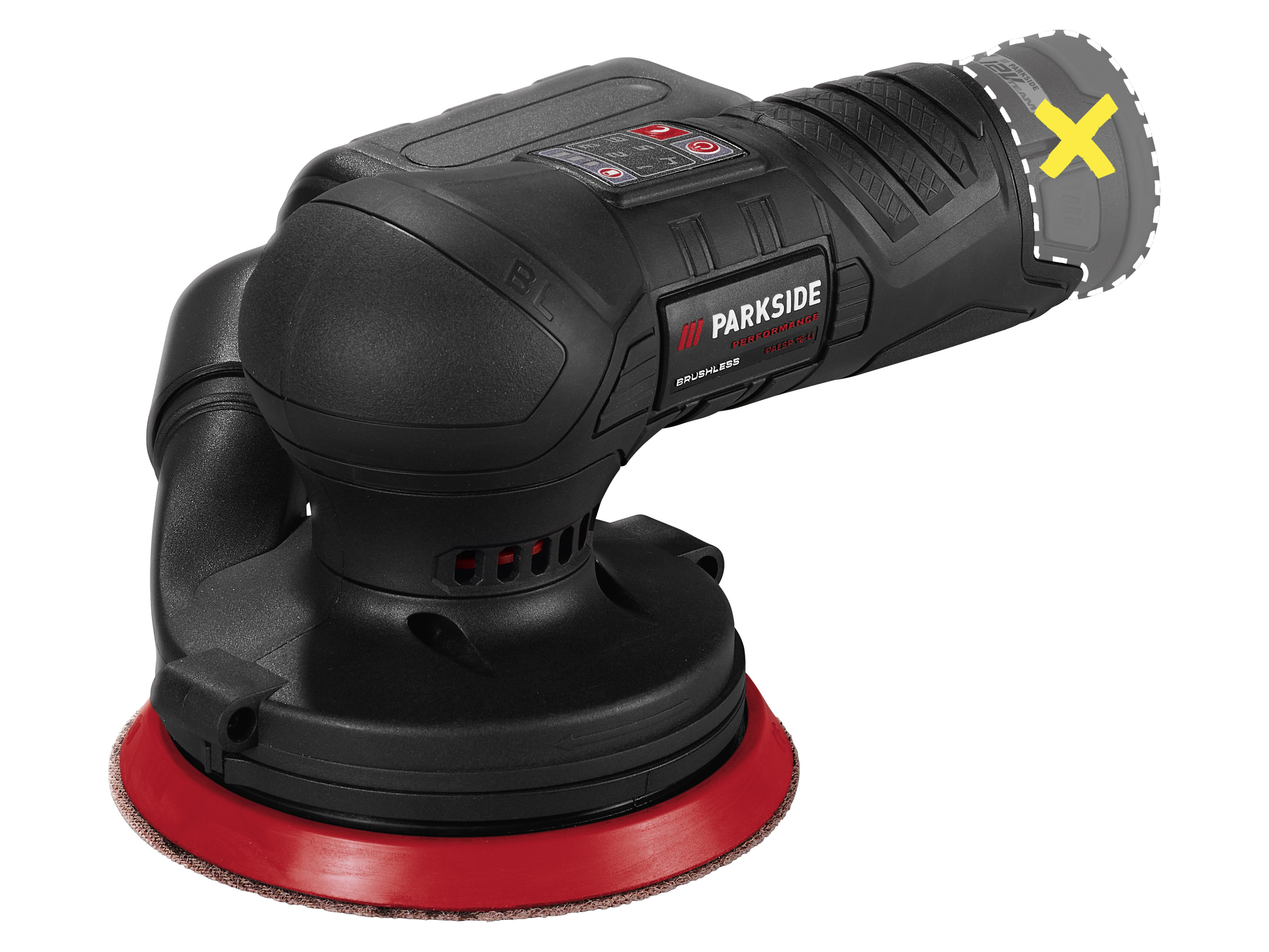 Parkside Performance Akumulatorowa szlifierka mimośrodowa 12 V / oscylacyjna 12 V, bez akumulatora i ładowarki Szlifierka mimośrodowa