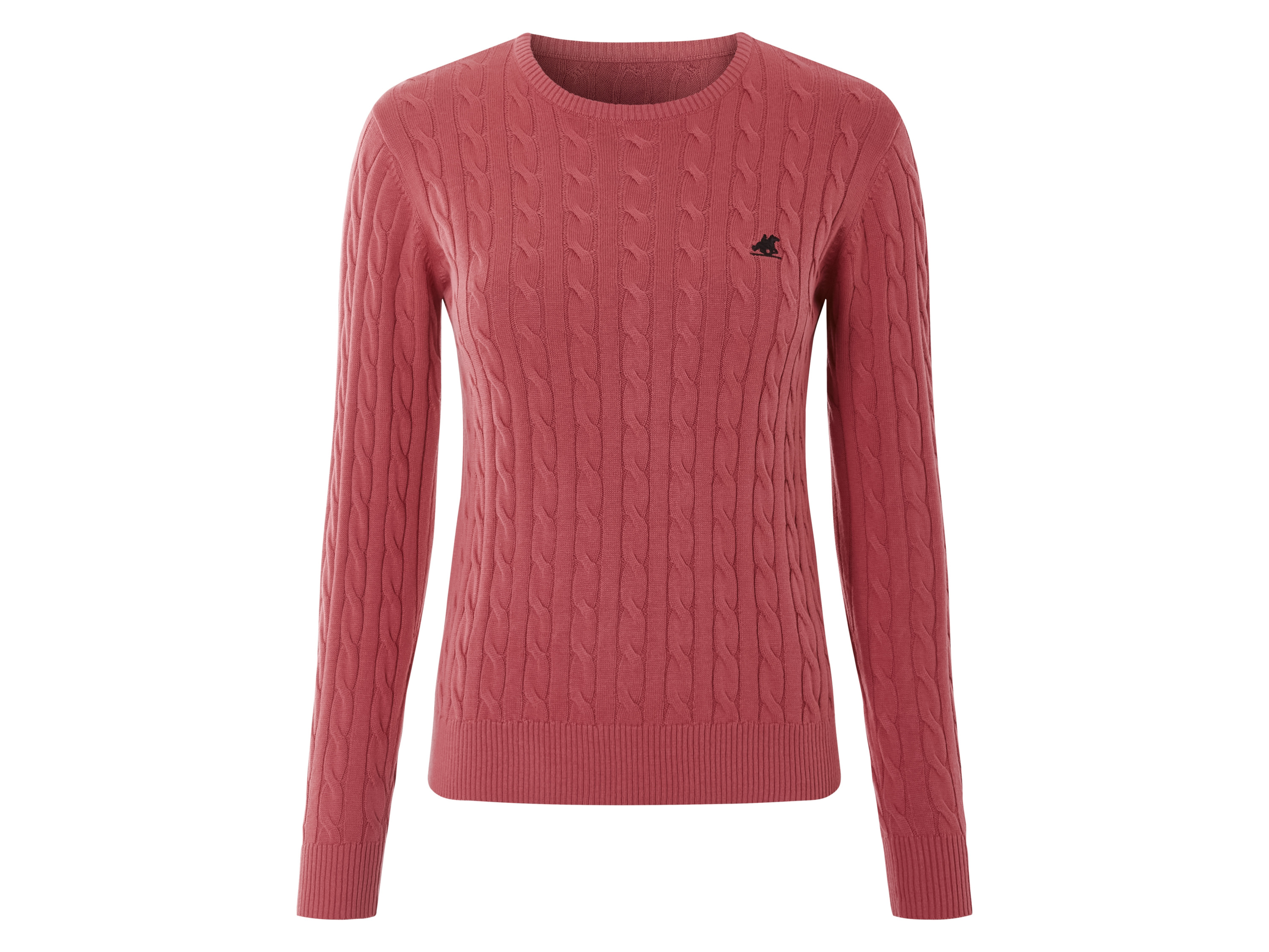 esmara Sweter damski z dzianiny Różowy, XS 32-34