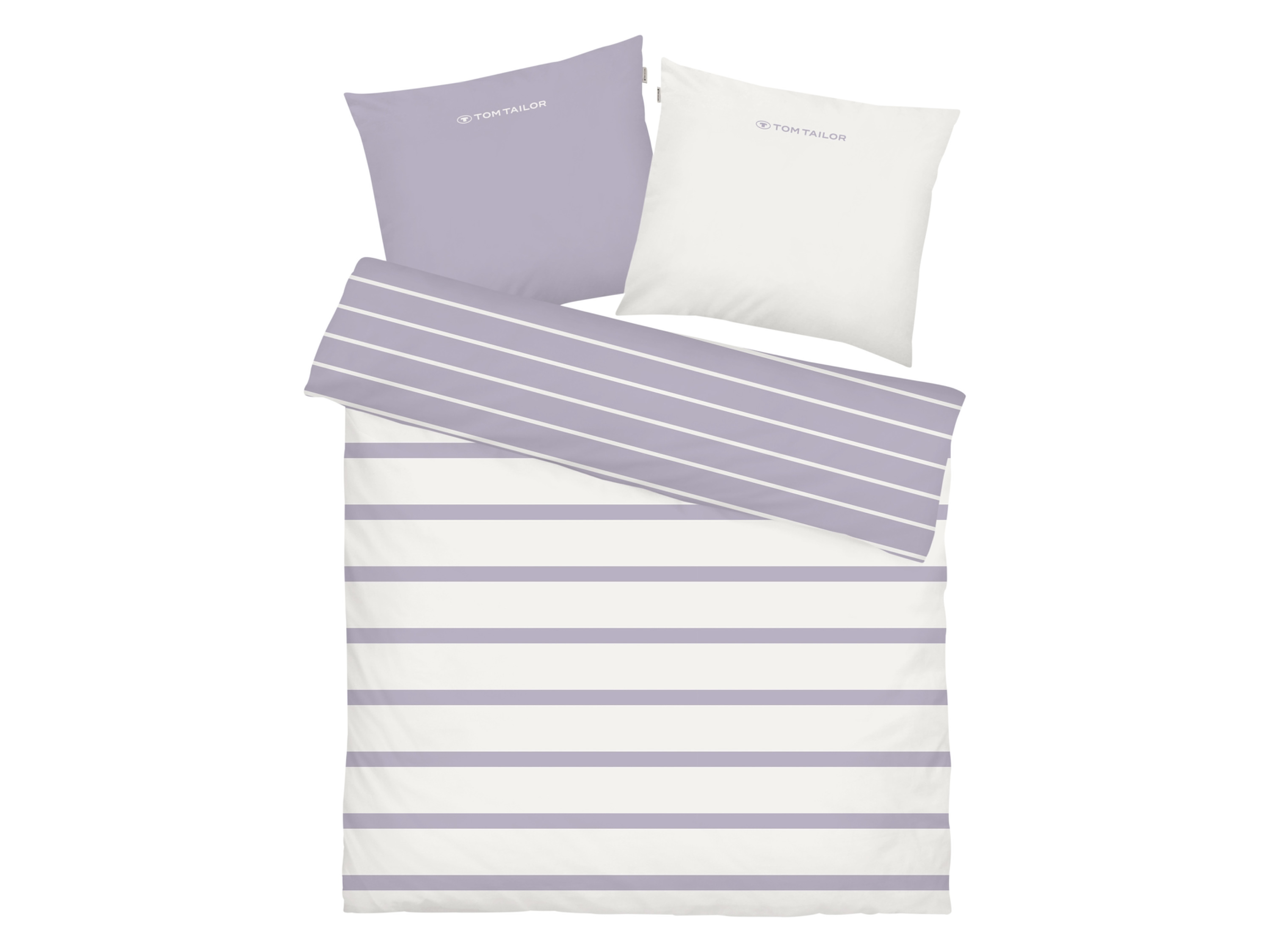 Tom Tailor Pościel z bawełny renforcé, 160 x 200 cm Fioletowy