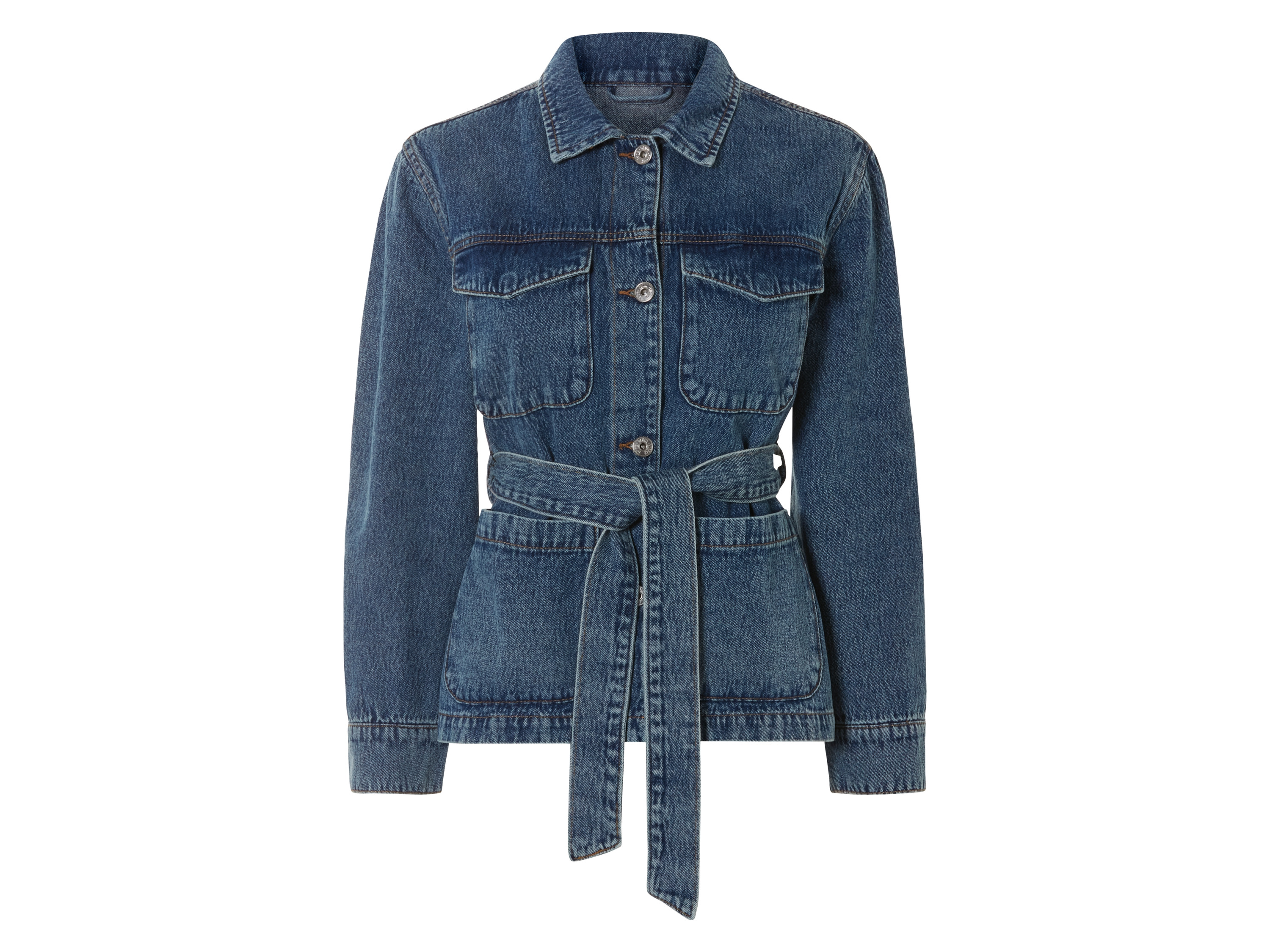 esmara Kurtka jeansowa damska z bawełny Niebieski, 46