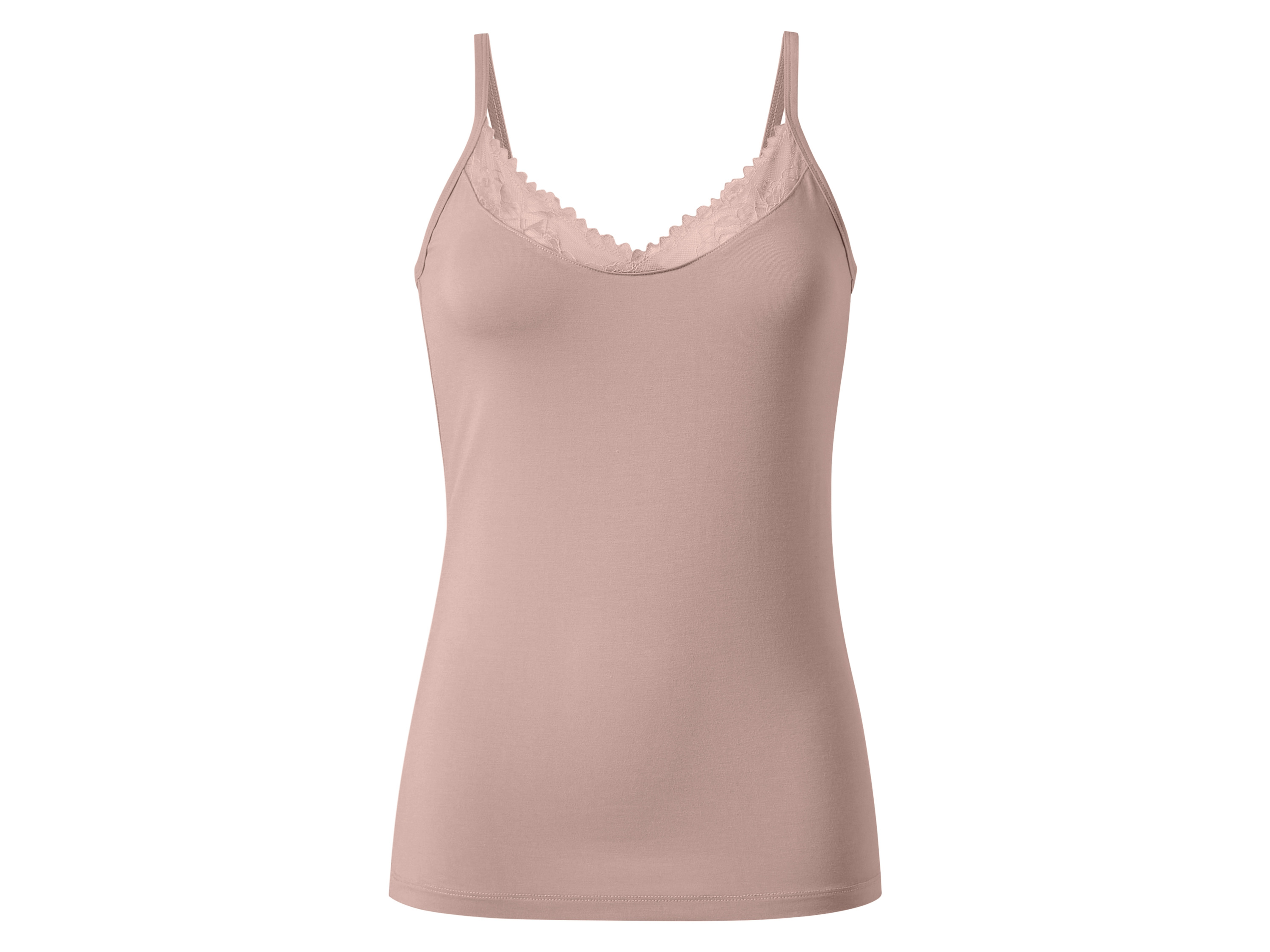 esmara Top damski z wiskozą na cienkich ramiączkach Różowy, L44/46