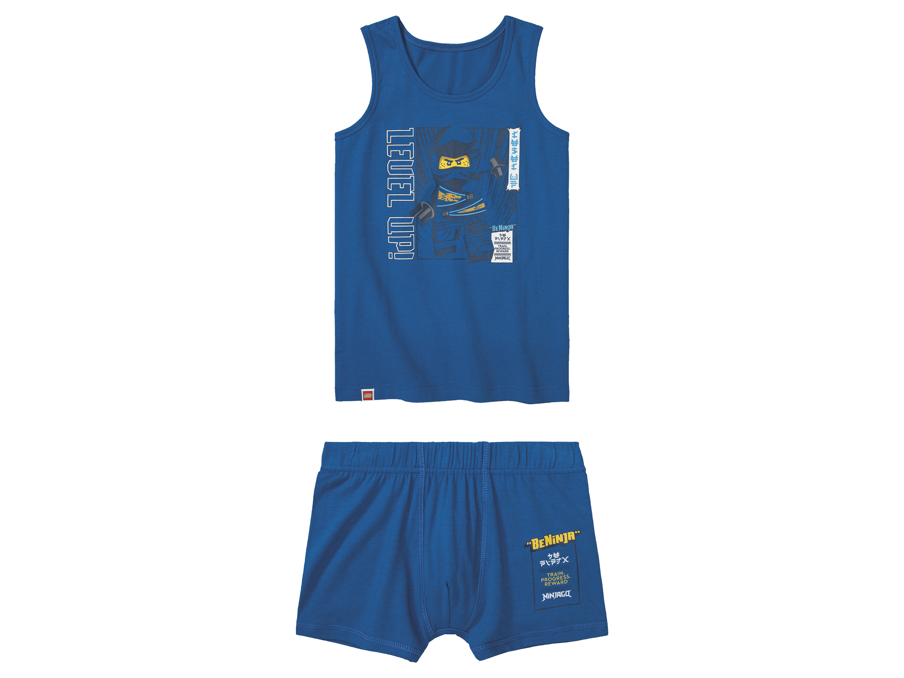 Lego Zestaw bielizny dziecięcej podkoszulka + majtki/bokserki Ninjago2/niebieski, 110/116
