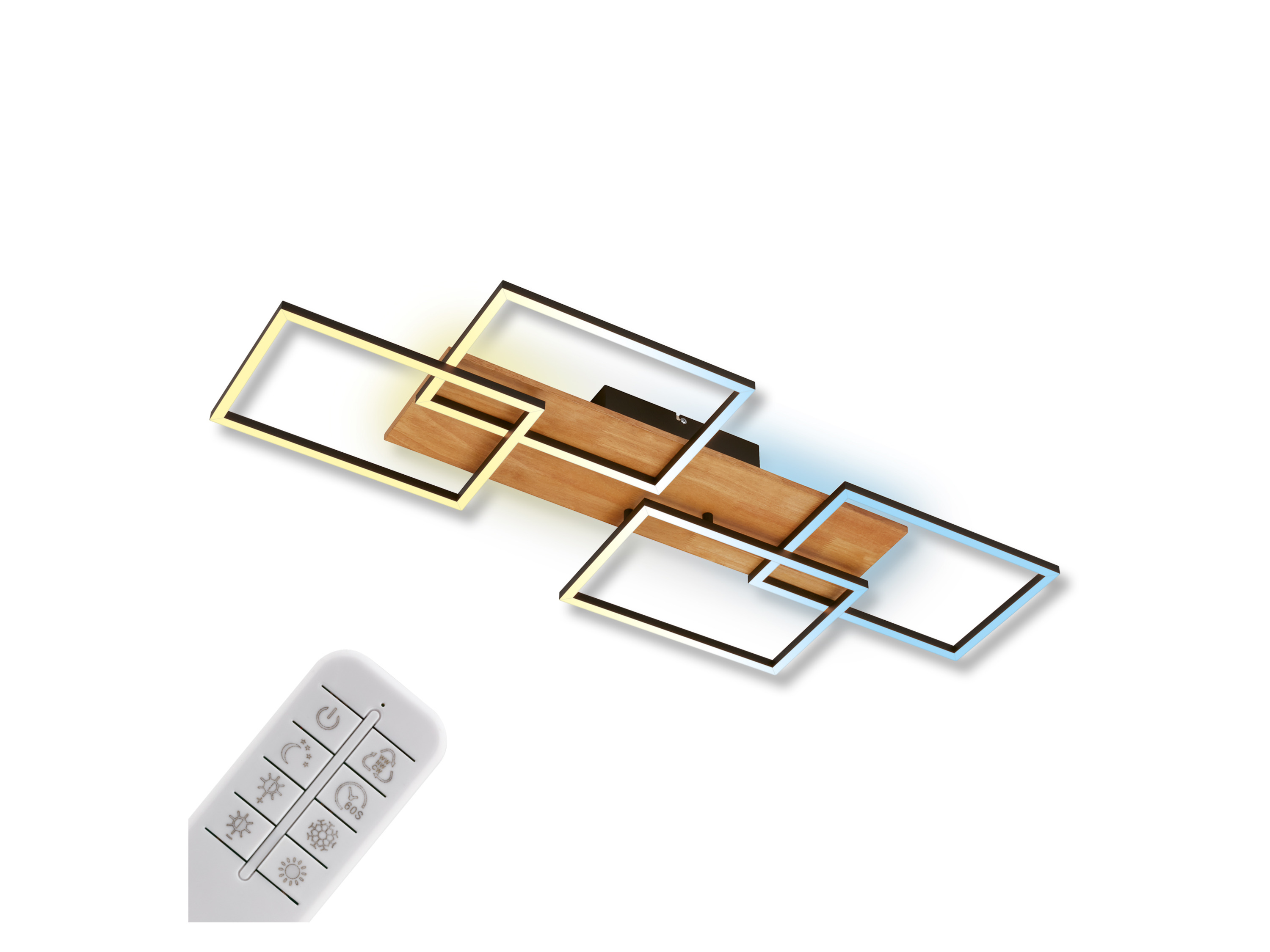 Briloner Lampa sufitowa CCT LED z efektem podświetlenia 95,5x41 cm