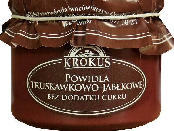 Powidła Truskawkowo - Jabłkowe bez dodatku cukru 310 g - Piekarnie Cukiernie Putka