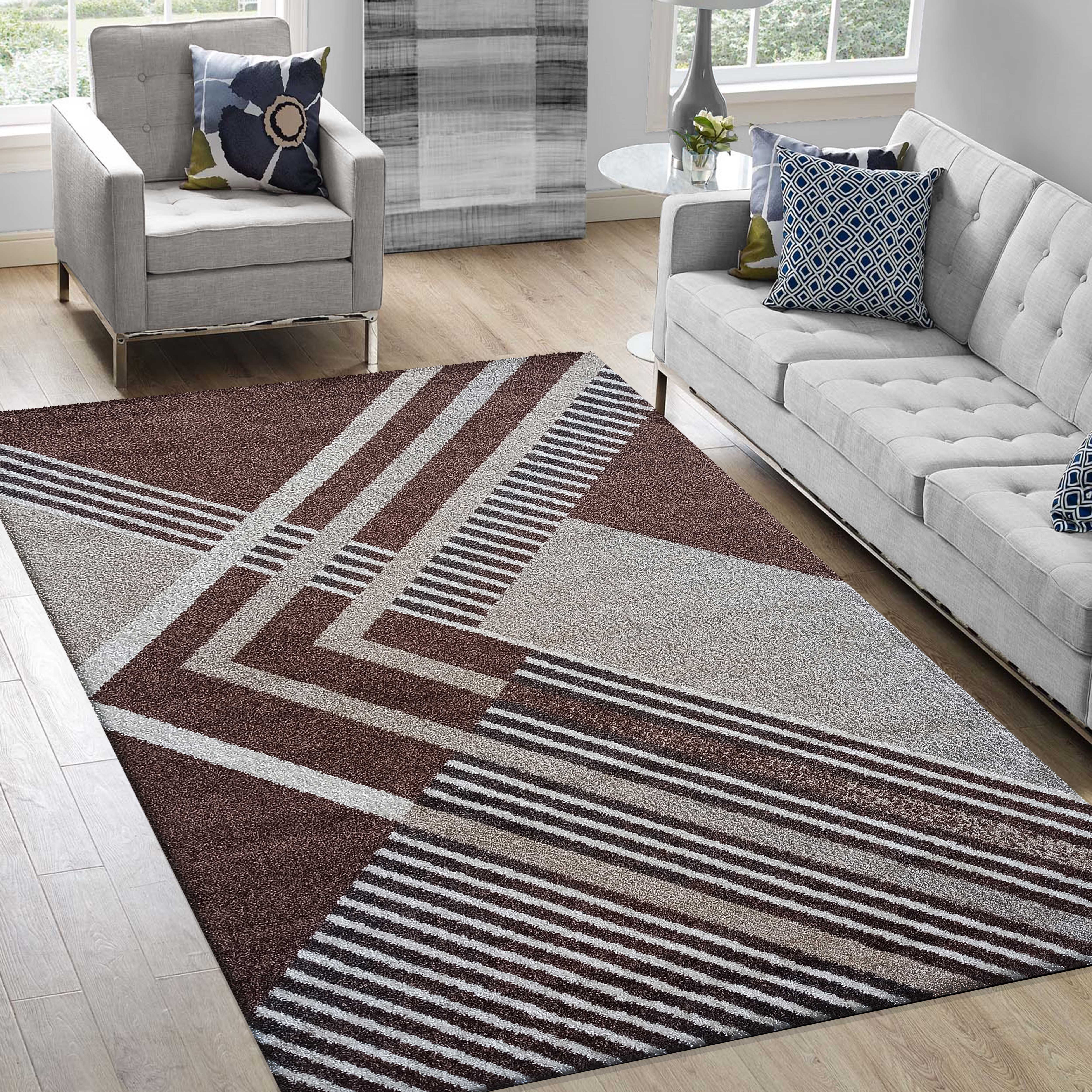 Dywan - 240 x 330 cm - Brązowy - Nowoczesny - Dywanopol