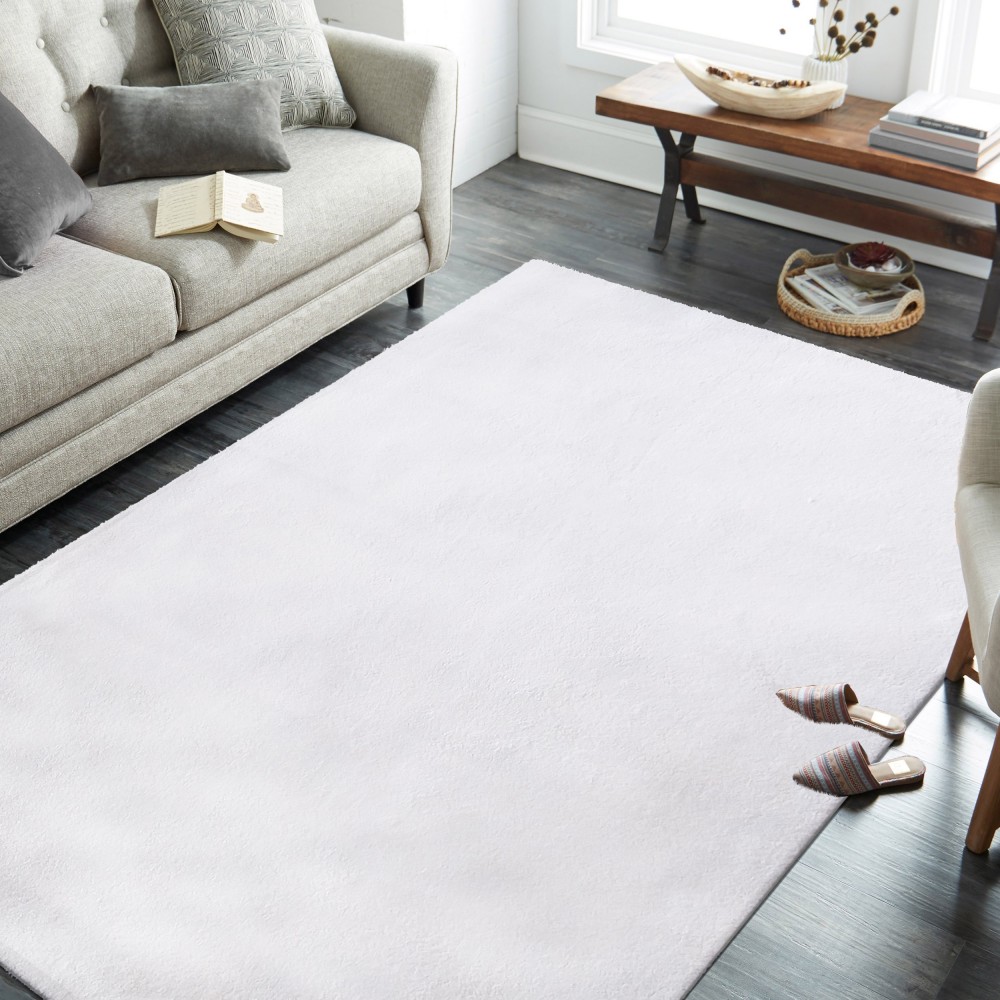 Dywan - 80 x 300 cm - Biały - Nowoczesny - Dywanopol