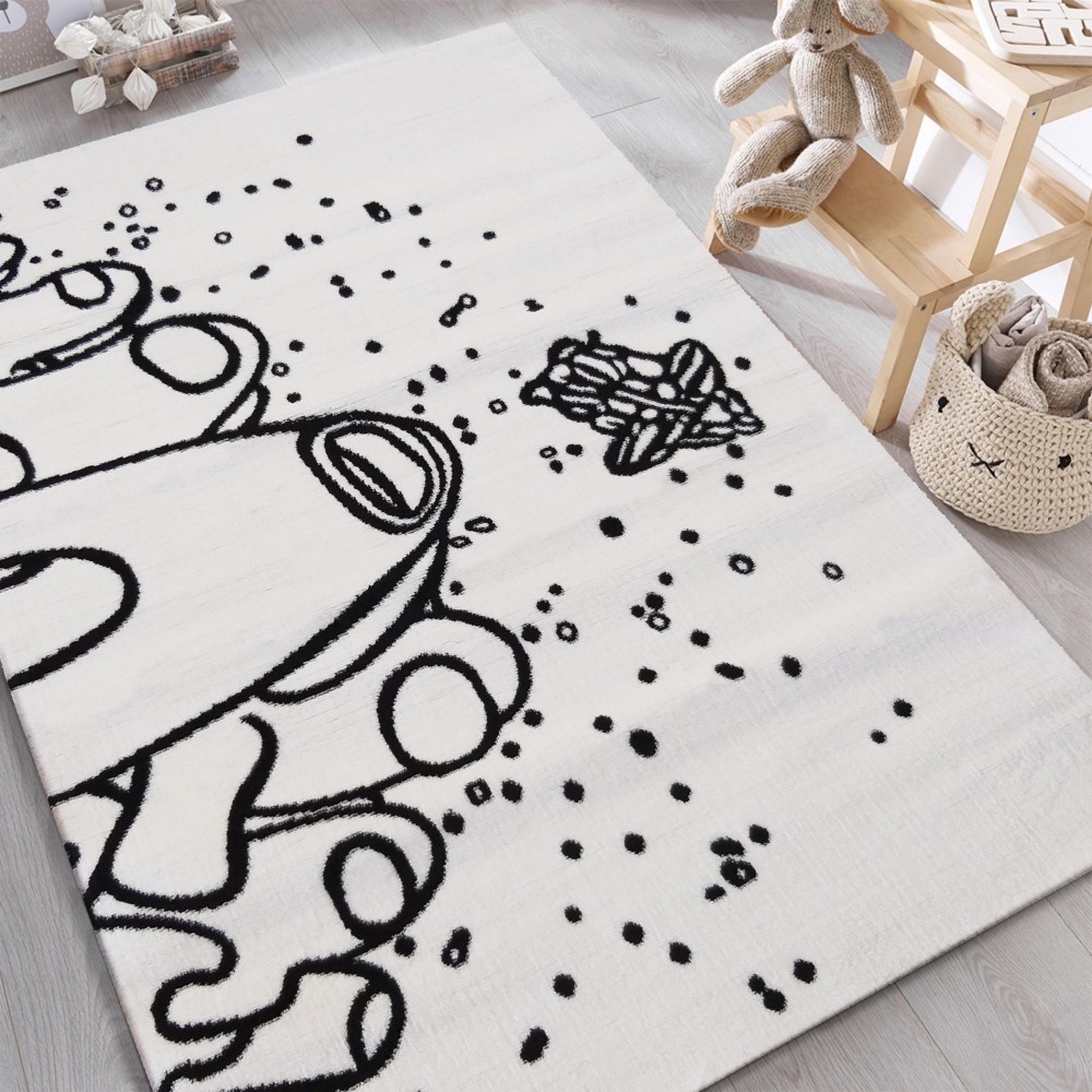 Dywan dziecięcy - 160 x 220 cm - Kremowy - Dywanopol