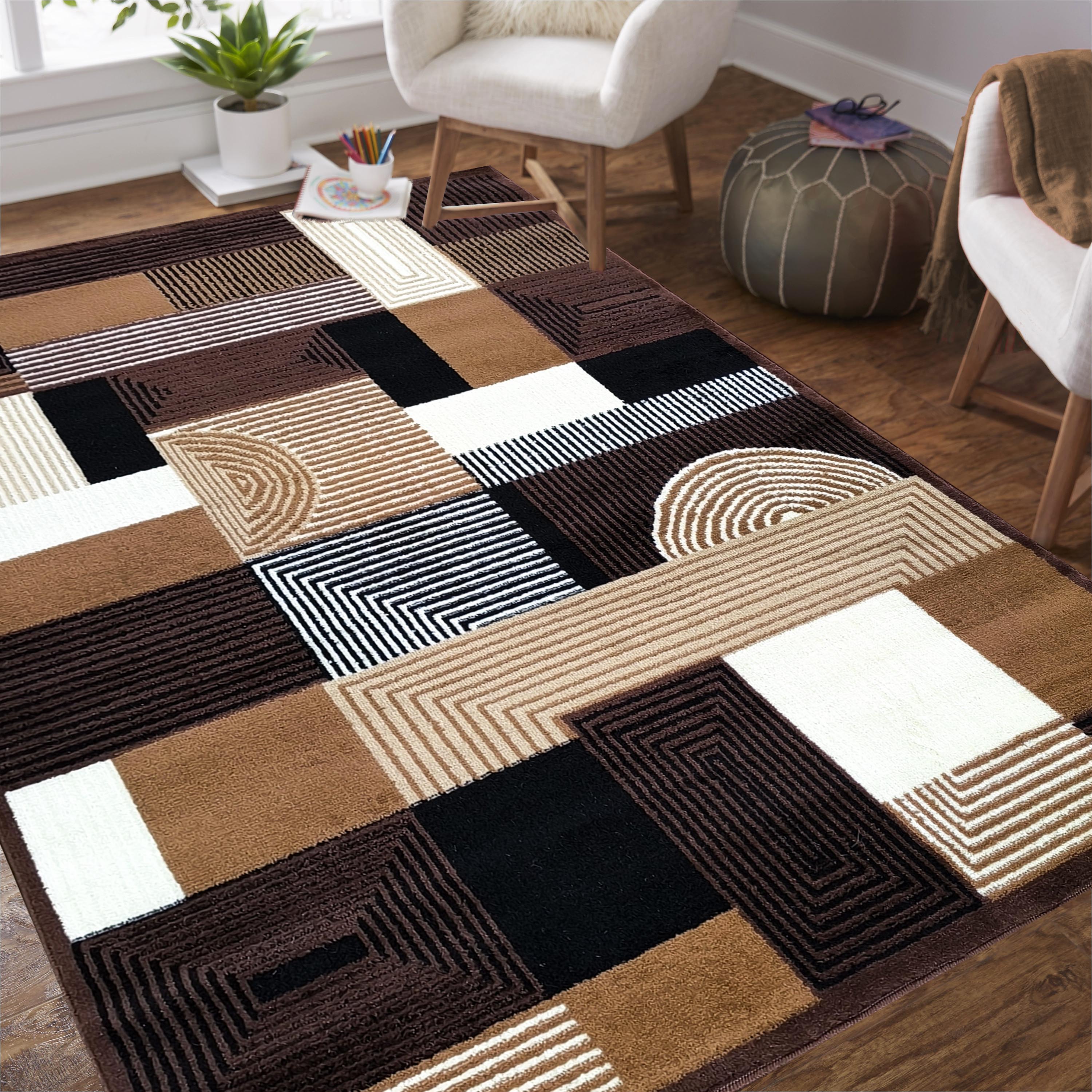 Dywan - 150 x 210 cm - Brązowy - Klasyczny - Dywanopol