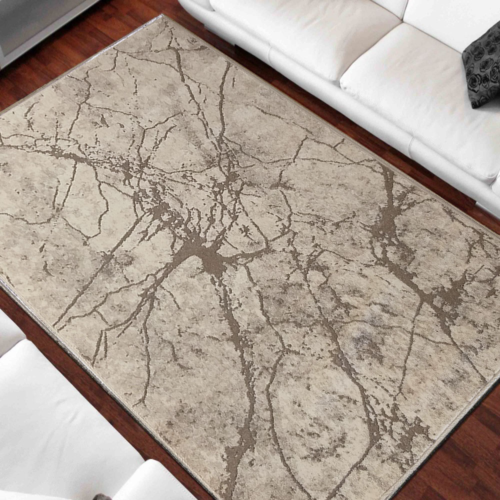 Dywan - 120 x 170 cm - Beżowy - Nowoczesny - Dywanopol