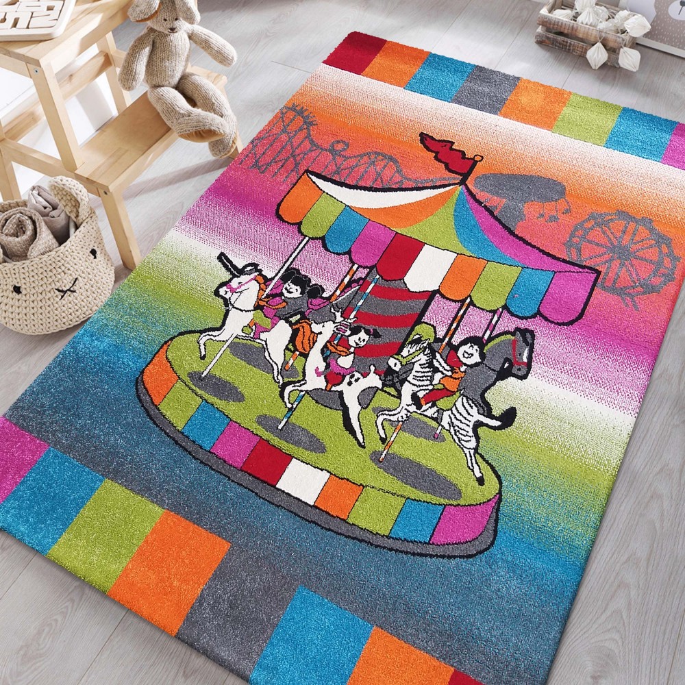 Dywan dziecięcy - 400 x 400 cm - Wielokolorowy - Dywanopol