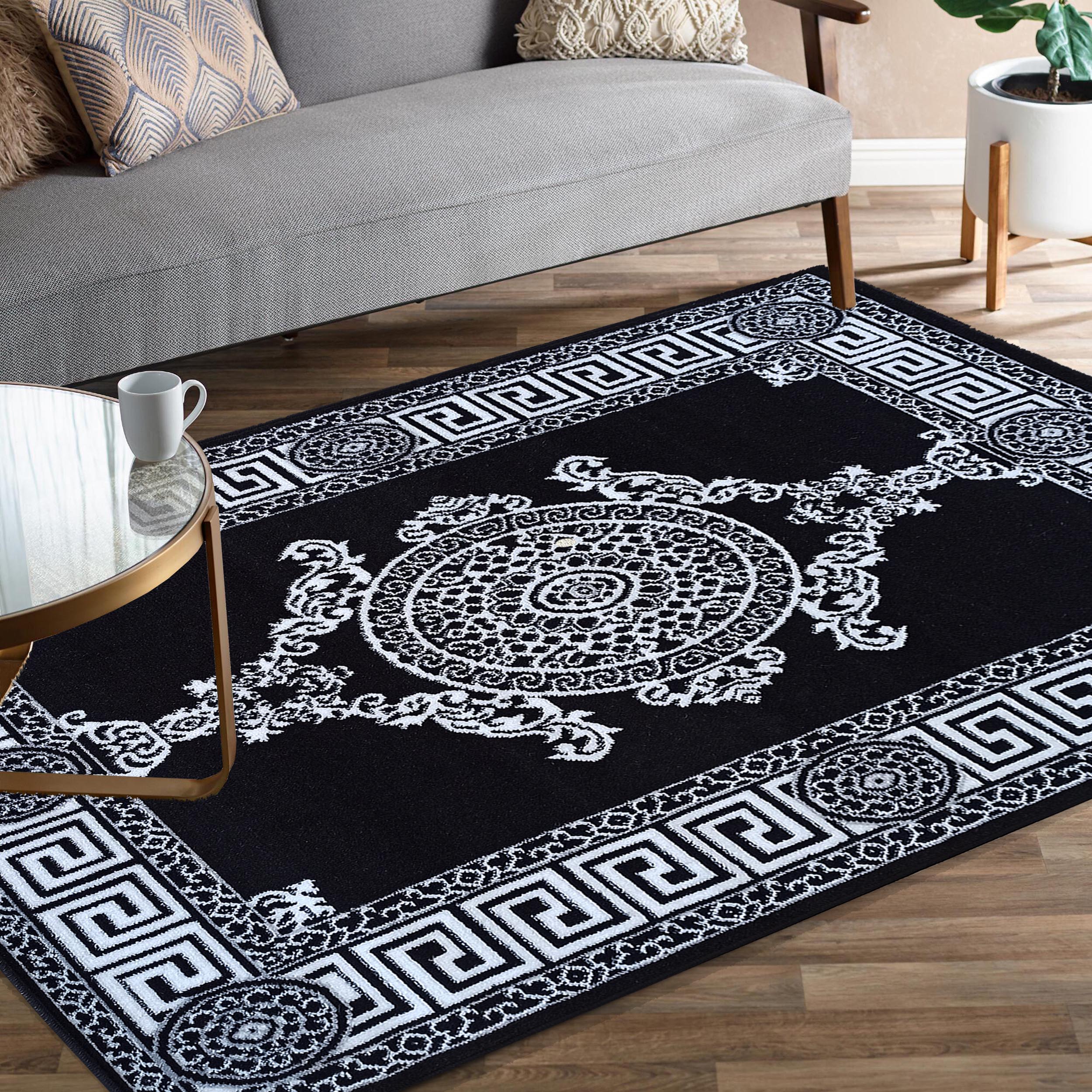 Dywan - 80 x 150 cm - Czarno - Biały - Nowoczesny - Dywanopol