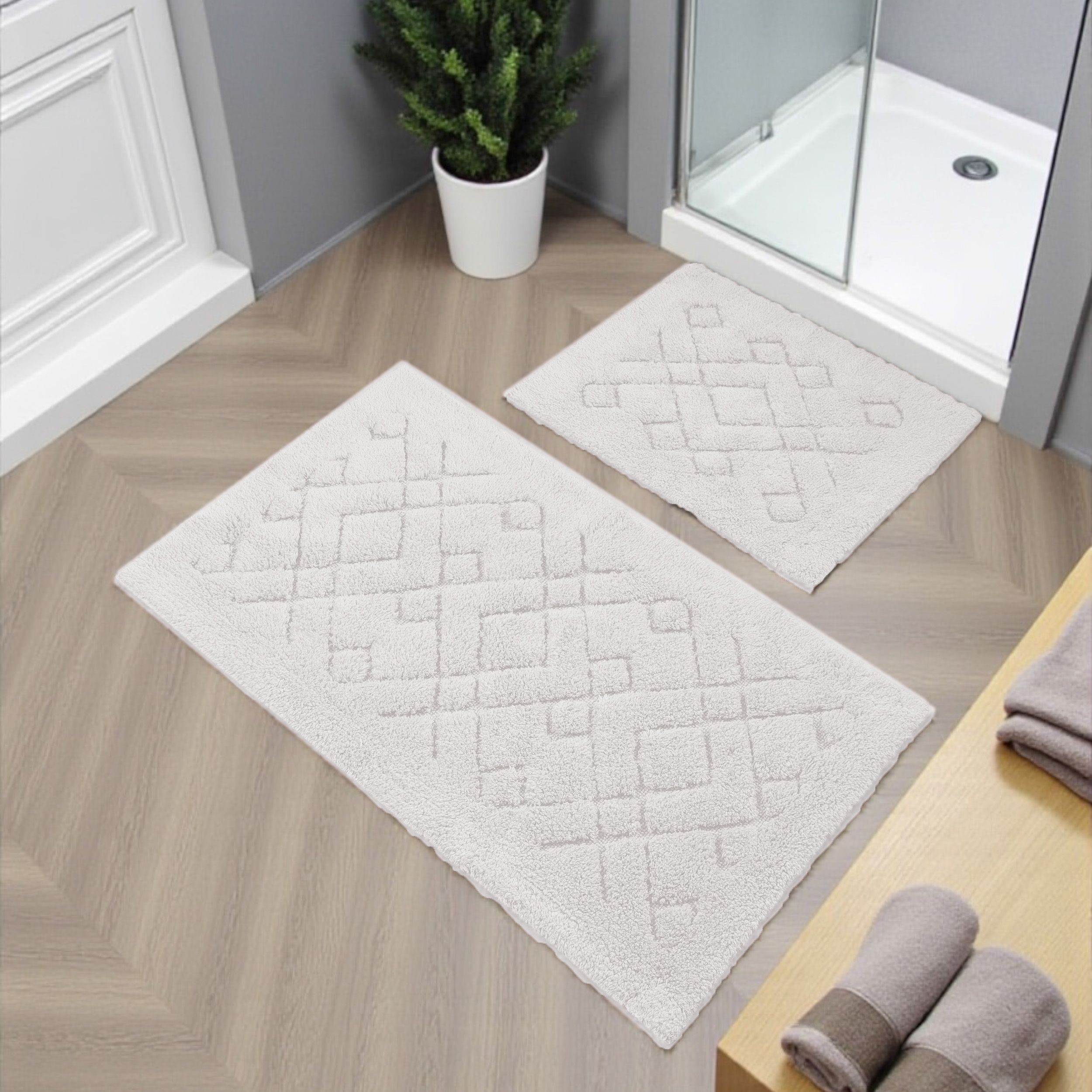 Komplet Dywaników Łazienkowych Boston 12 - Kremowy