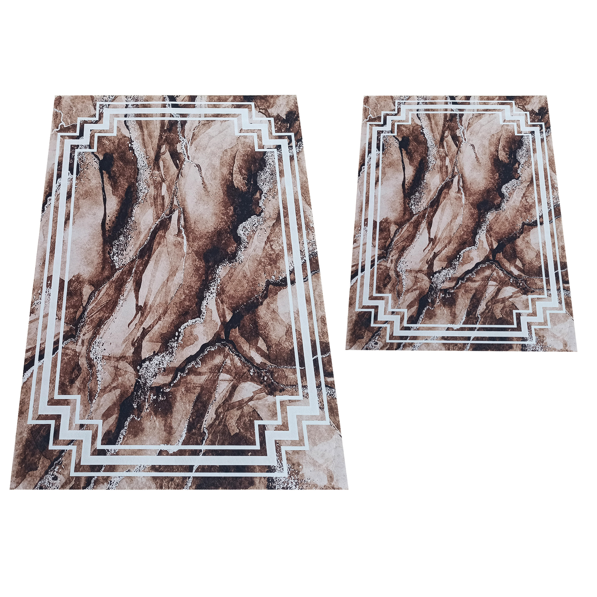 Komplet Dywaników Antypoślizgowych Horeca New 118 - Brązowy