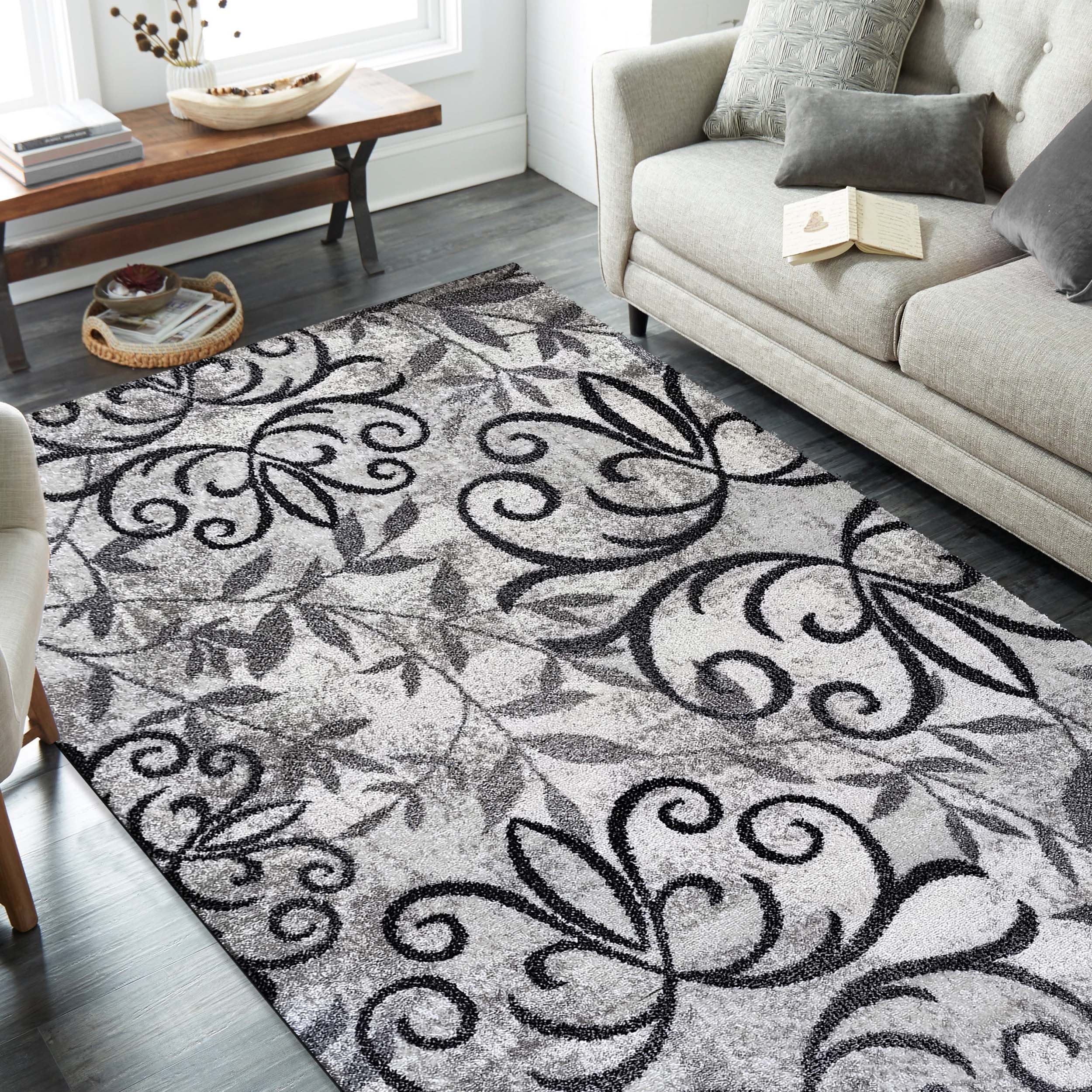 Dywan - 160 x 220 cm - Szary - Nowoczesny - Dywanopol