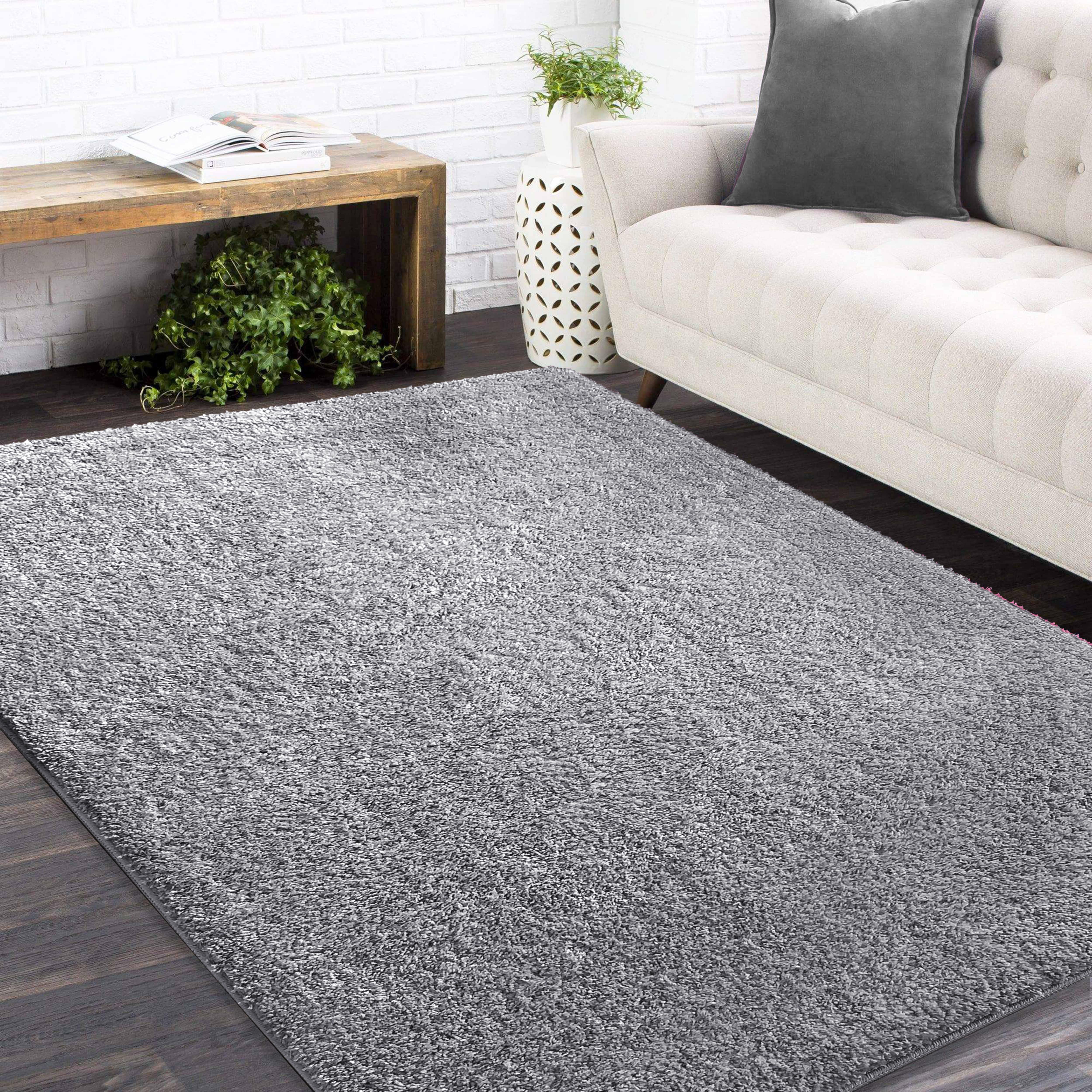 Dywan - 200 x 290 cm - Szary - Shaggy - Dywanopol