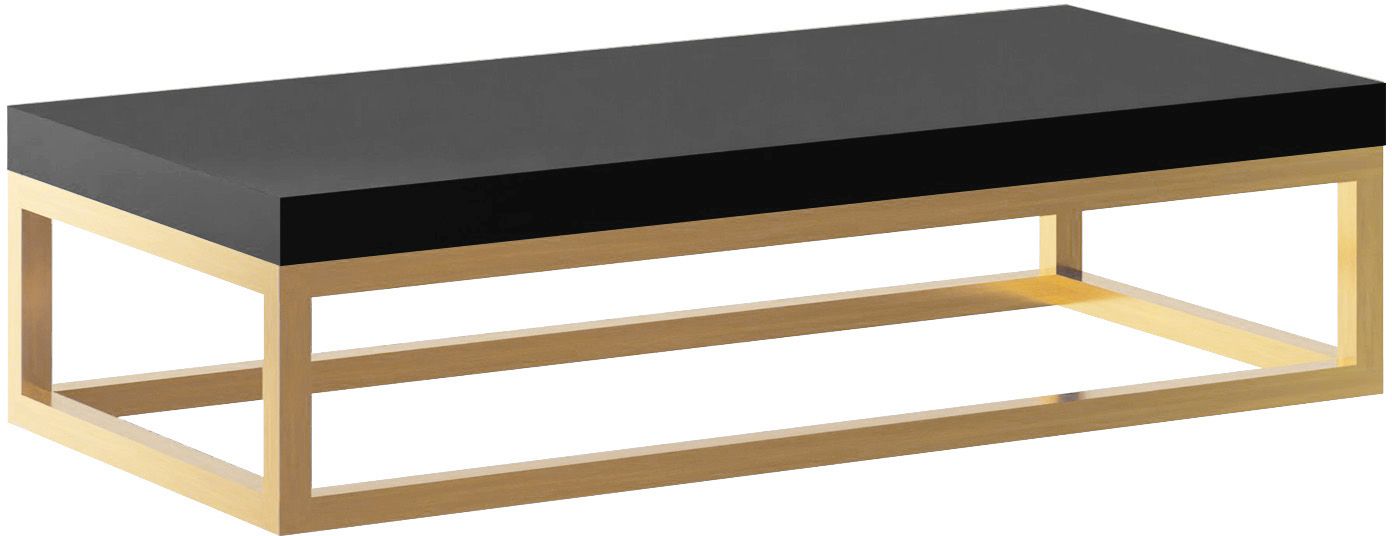 Darmowa Dostawa - Konsola podumywalkowa 60x35x17 cm czarna-złota Baltica Design Bente 5904107906621