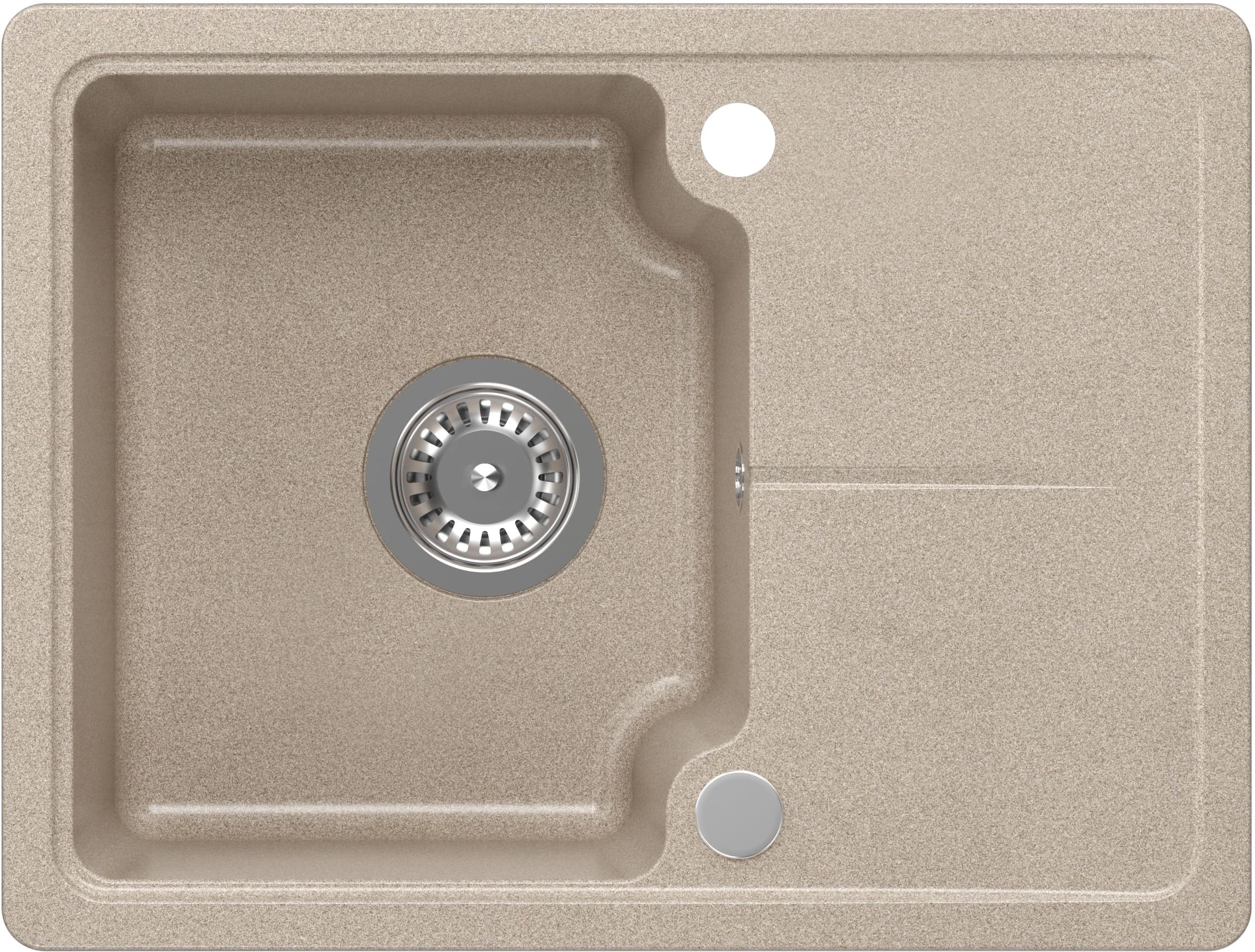 Darmowa Dostawa - Zlewozmywak GraniteQ 58x44 cm beżowy Quadron Baby Johnny HCQBJ5844BEZK