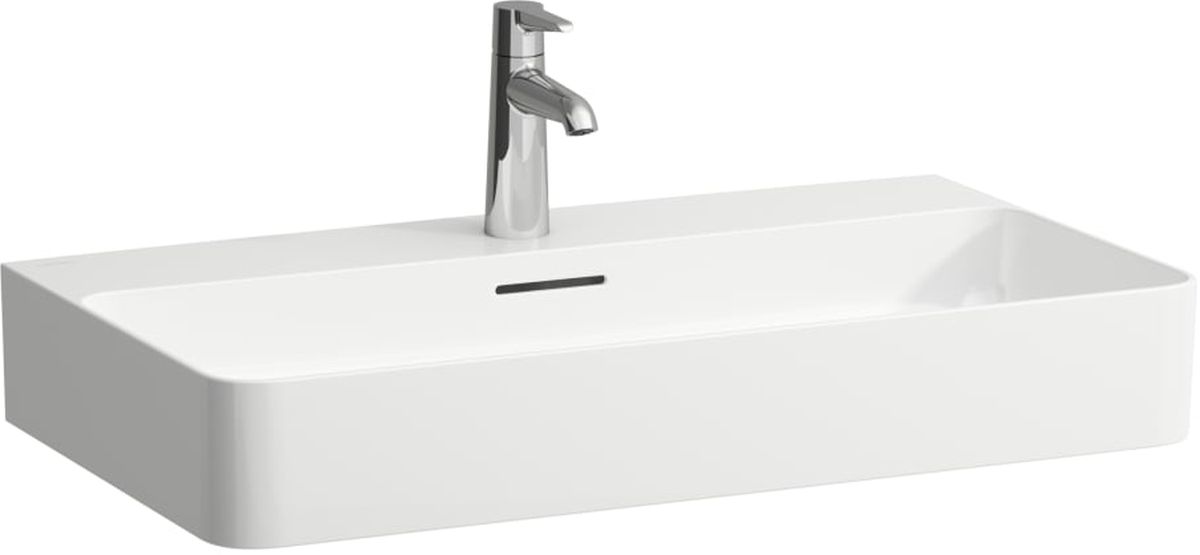 Darmowa Dostawa - Umywalka 75x42 cm prostokątna ścienna-nablatowa biała Laufen Val H8162850001091