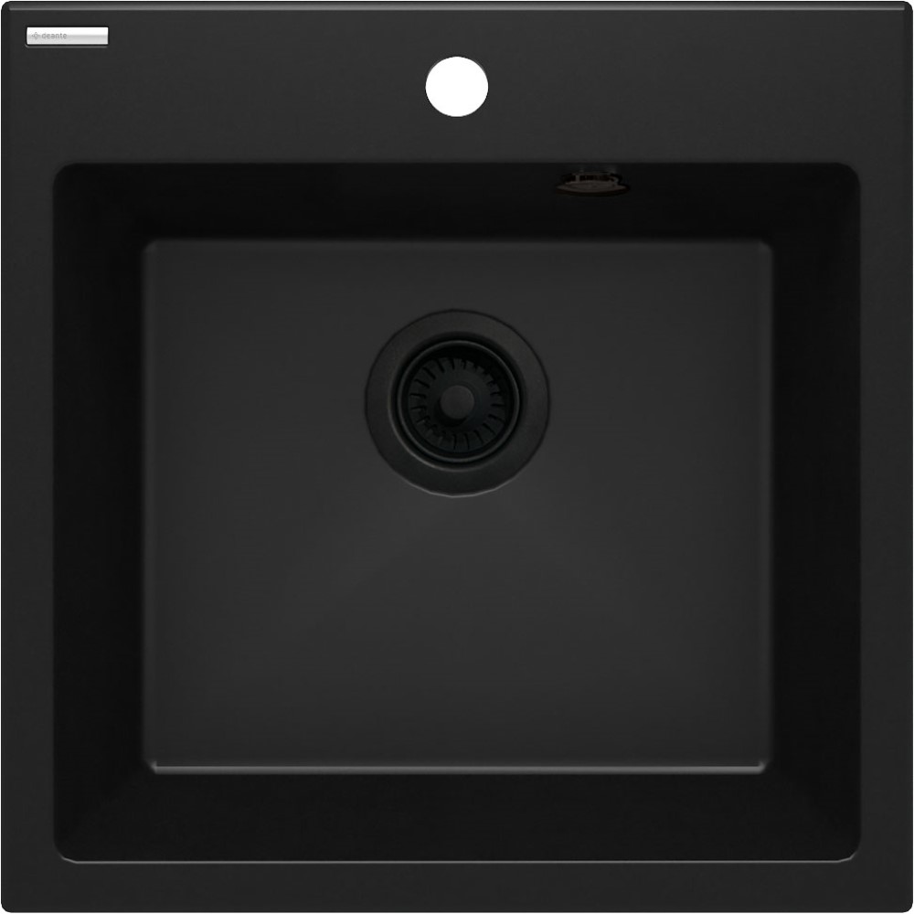 Darmowa Dostawa - Zlewozmywak granitowy 50x50 cm czarny Deante Evora ZQJN103