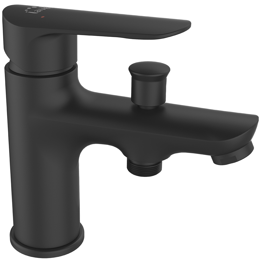 Darmowa Dostawa - Bateria wannowo-prysznicowa nawannowa czarna Laveo Appia BLP71JD