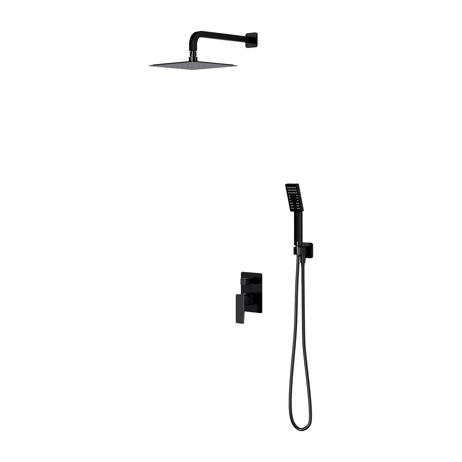 Darmowa Dostawa - Zestaw prysznicowy podtynkowy czarny Omnires Parma SYSPM10BL