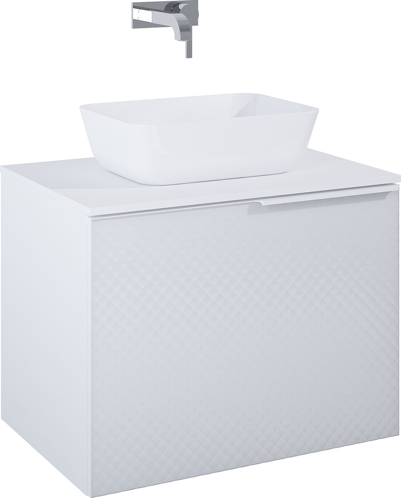 Darmowa Dostawa - Szafka 71.5x47.1x54 cm podumywalkowa wisząca biała Elita Glam RE010700165290