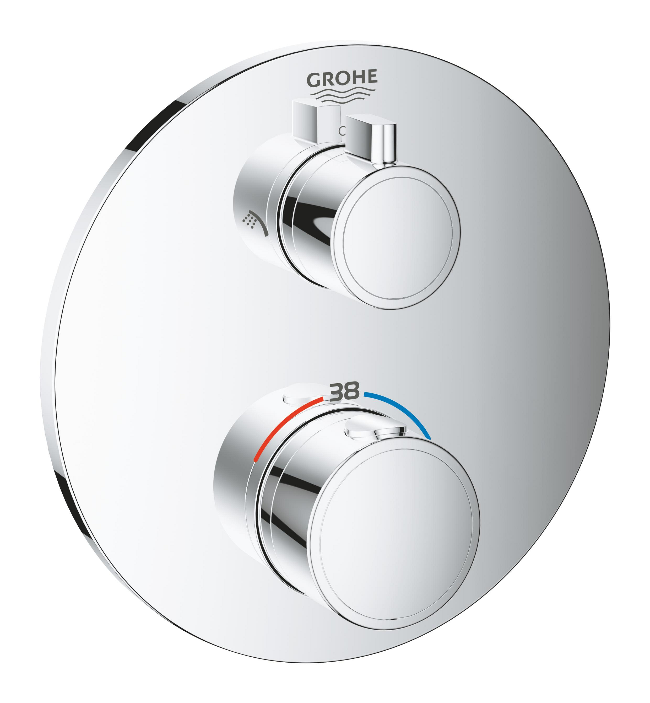 Darmowa Dostawa - Bateria wannowo-prysznicowa podtynkowa termostatyczna starlight chrome Grohe Grohtherm 24076000