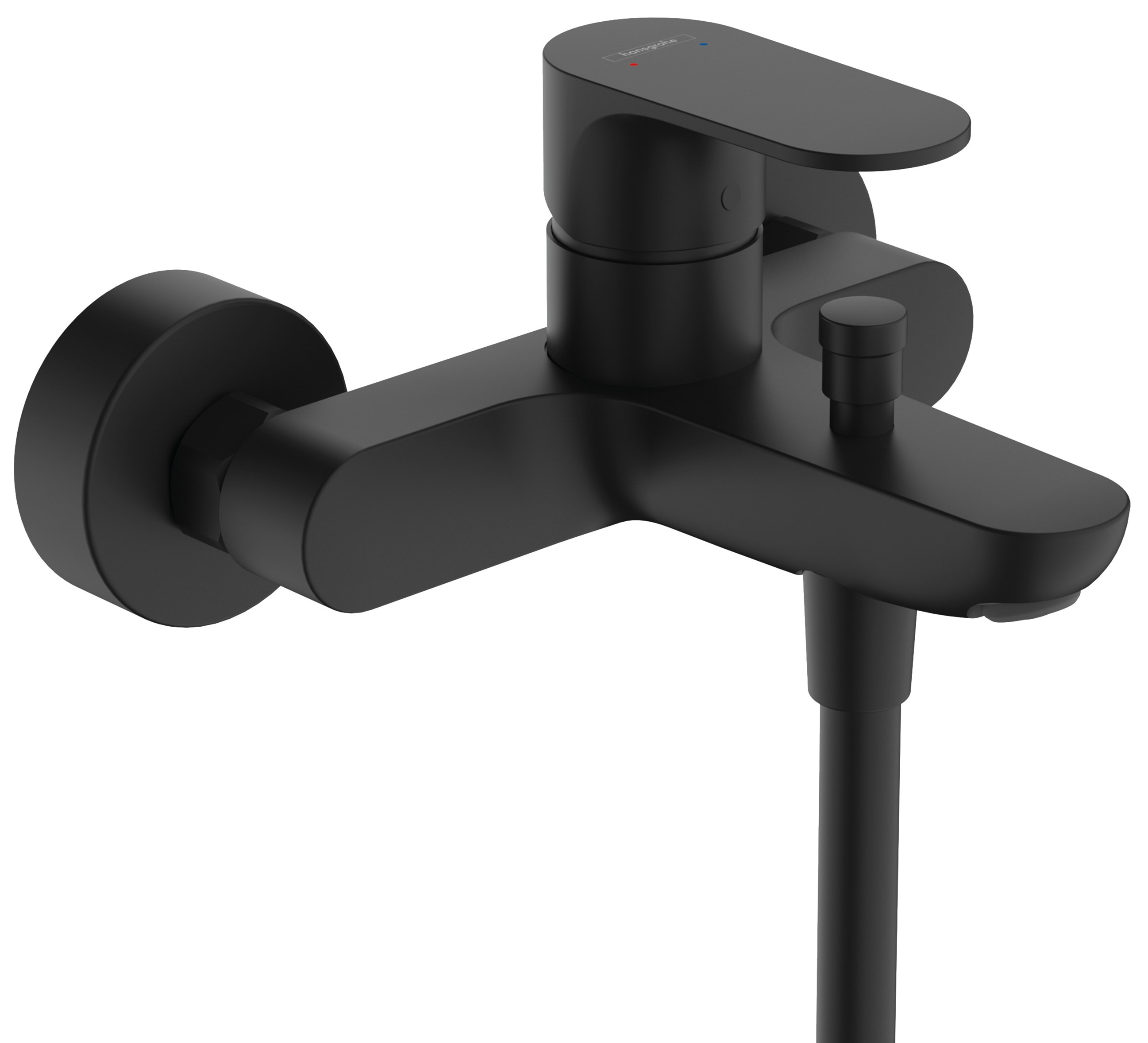 Darmowa Dostawa - Bateria wannowo-prysznicowa ścienna czarna Hansgrohe Rebris S 72440670