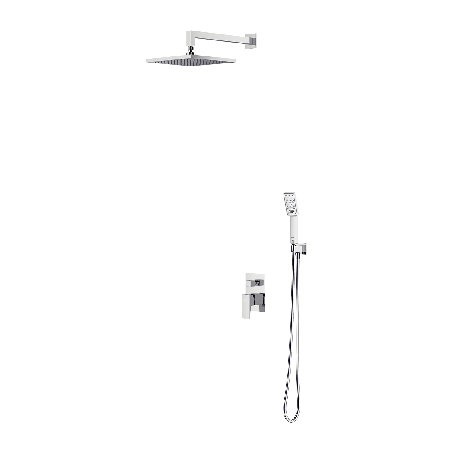 Darmowa Dostawa - Zestaw prysznicowy podtynkowy z deszczownicą chrom Omnires Fresh SYSFR10CR