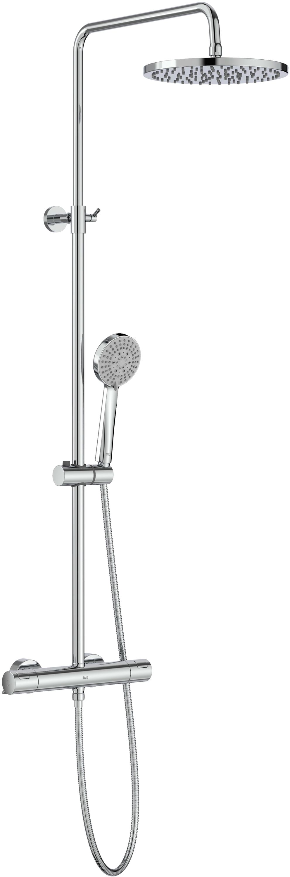 Darmowa Dostawa - Zestaw prysznicowy ścienny termostatyczny chrom Roca Victoria A5A2F18C00