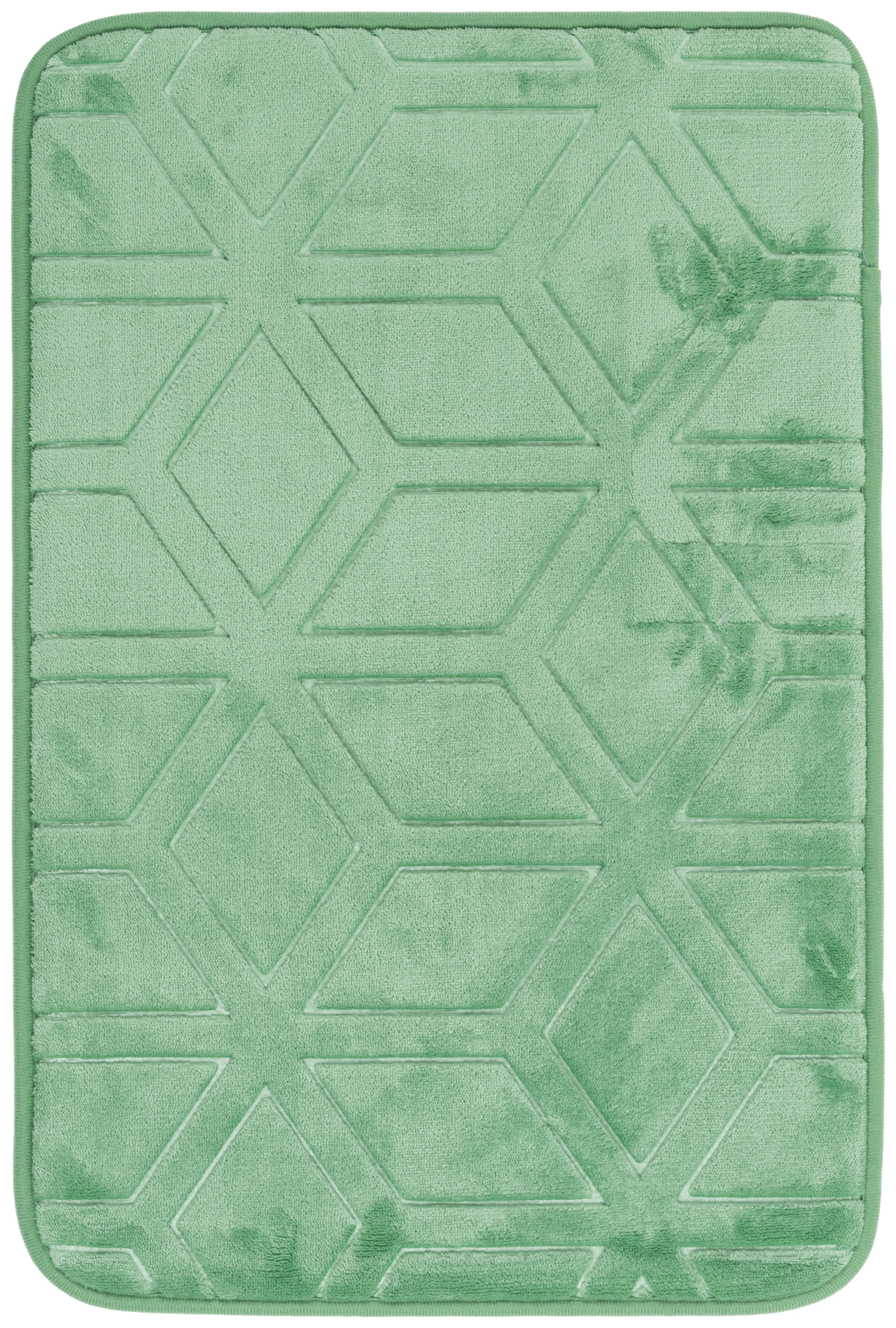 Darmowa Dostawa - Dywanik łazienkowy 80x50 cm prostokątny zielony Multi-Decor Hamilton 508287