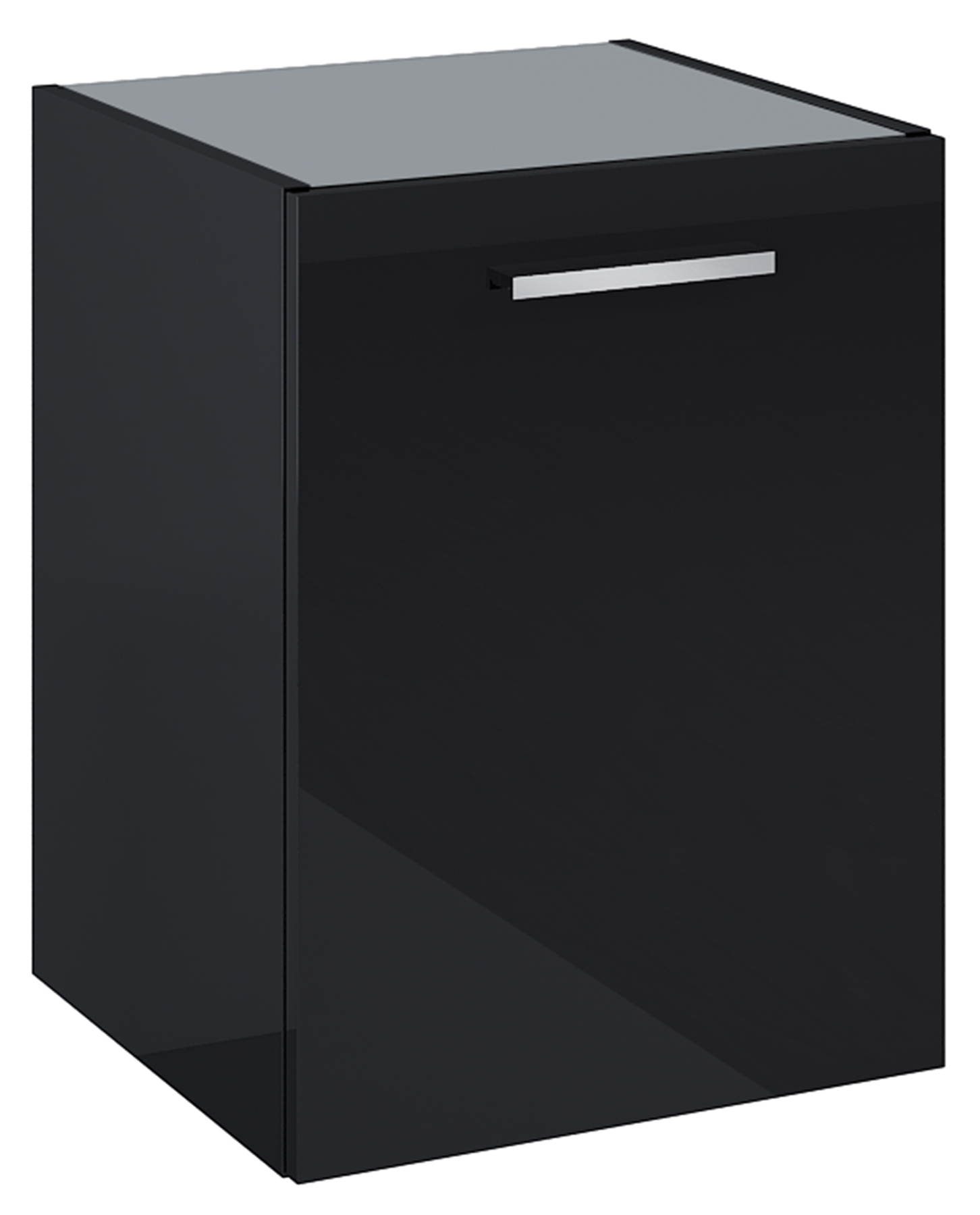 Darmowa Dostawa - Szafka 39.8x38.4x53 cm boczna wisząca czarna Roca Kwadro A857974351