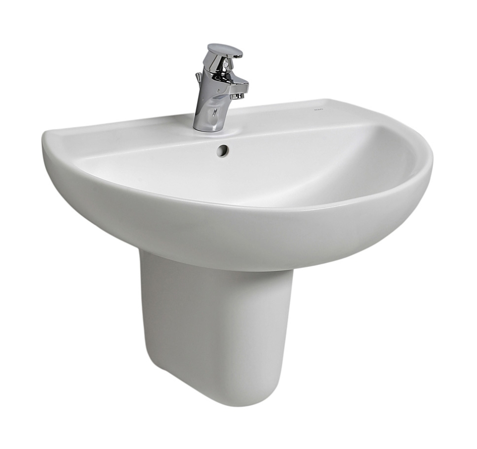 Darmowa Dostawa - Umywalka 60x45.5 cm półokrągła ścienna biała Koło Rekord K91160000