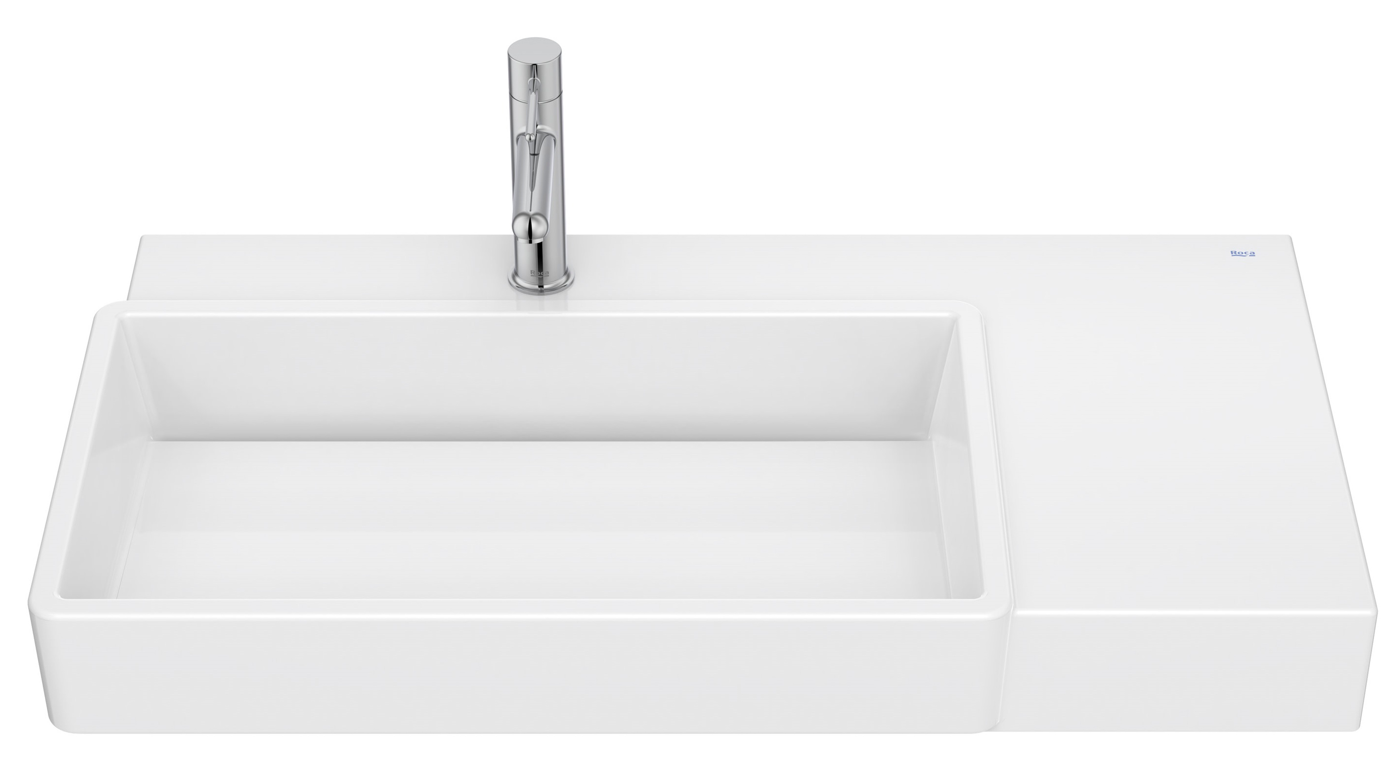 Darmowa Dostawa - Umywalka 80x43 cm prostokątna ścienna-nablatowa biała Roca Tura A327697S00