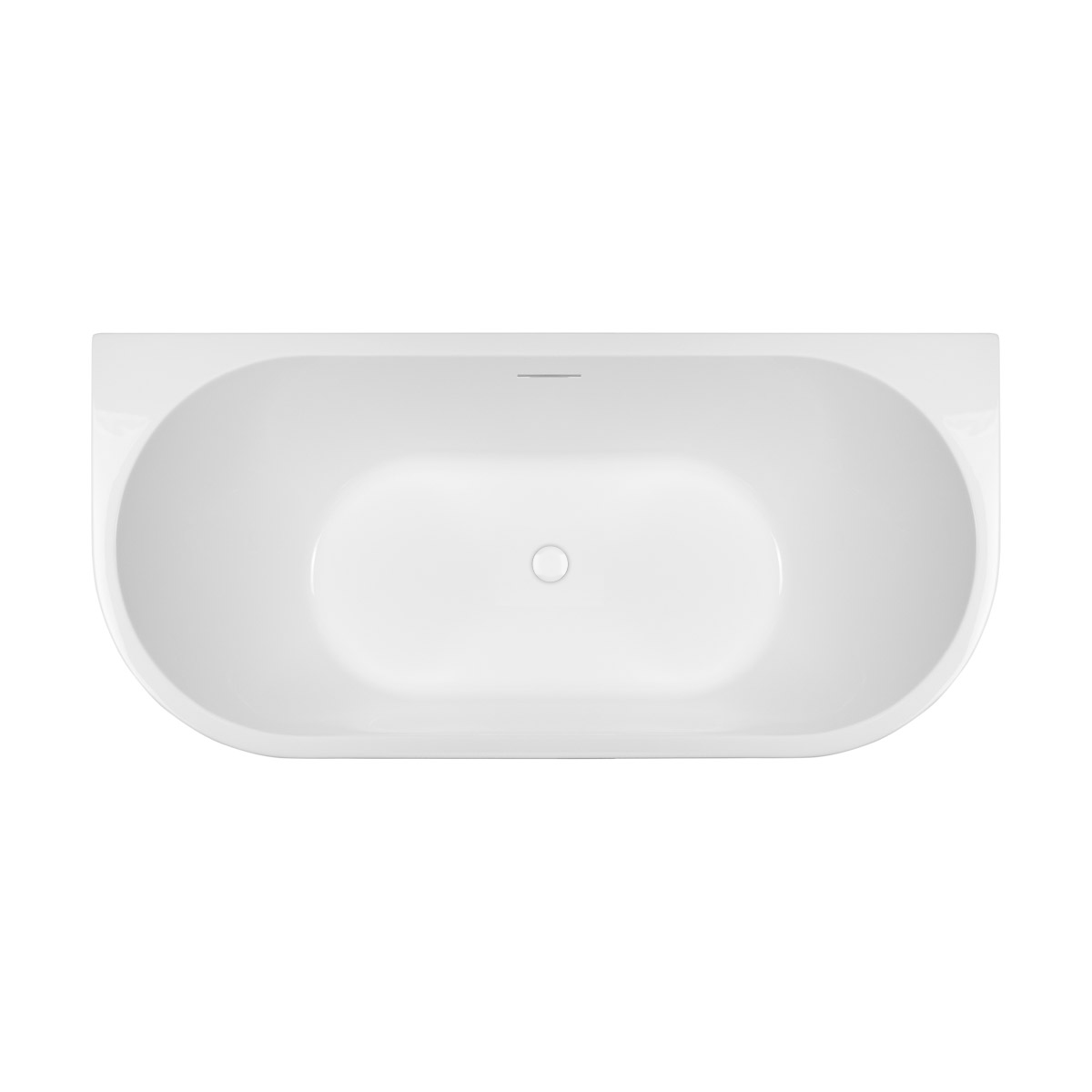 Darmowa Dostawa - Wanna przyścienna 170x80 cm owalna biała Oltens Delva abset6798
