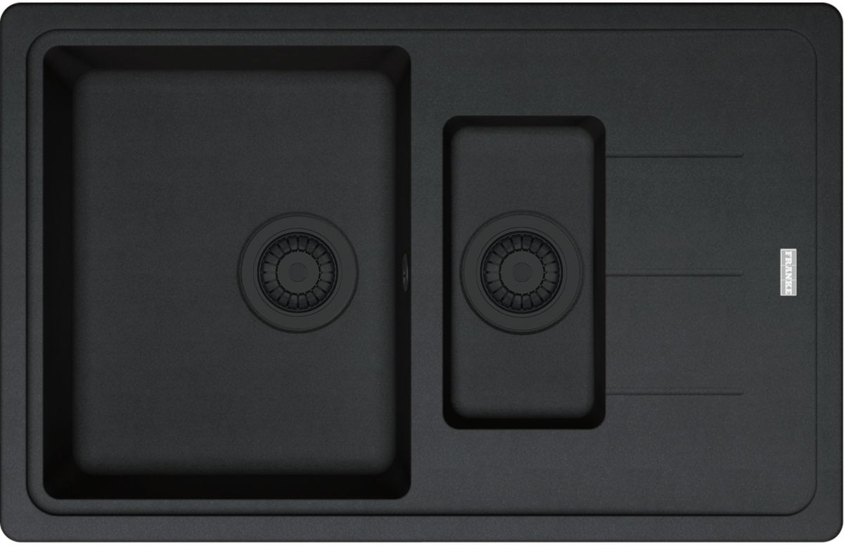 Darmowa Dostawa - Zlewozmywak granitowy 78x50 cm czarny Franke Basis 1140693555