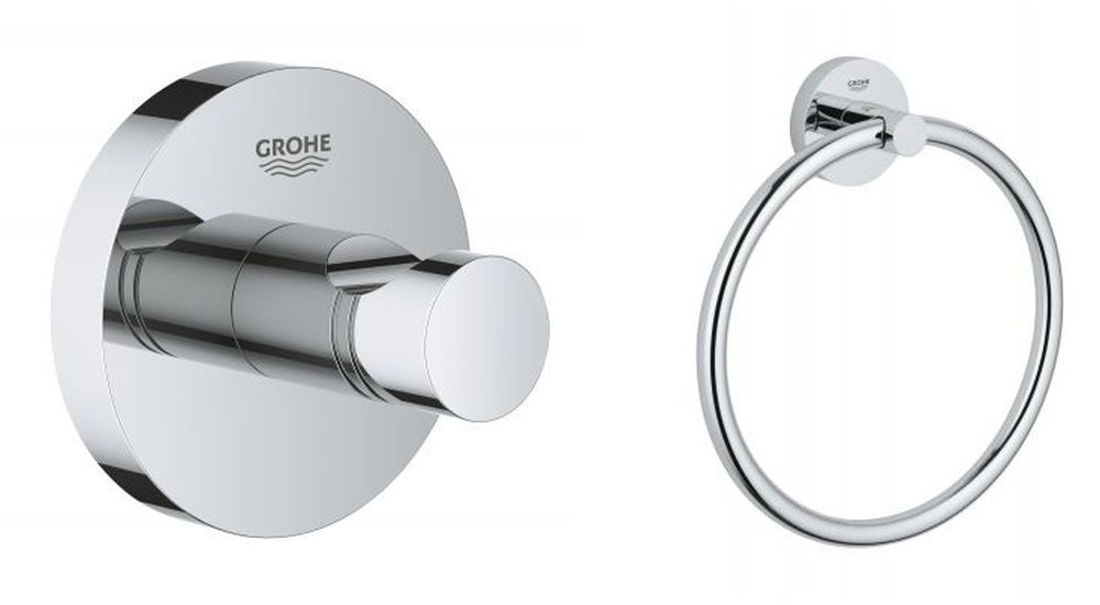 Darmowa Dostawa - Zestaw wieszaków chrom Grohe Essentials abset8743