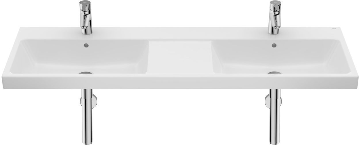 Darmowa Dostawa - Umywalka 140x46 cm prostokątna ścienna-podwójna biała Roca Gap A3270MU000