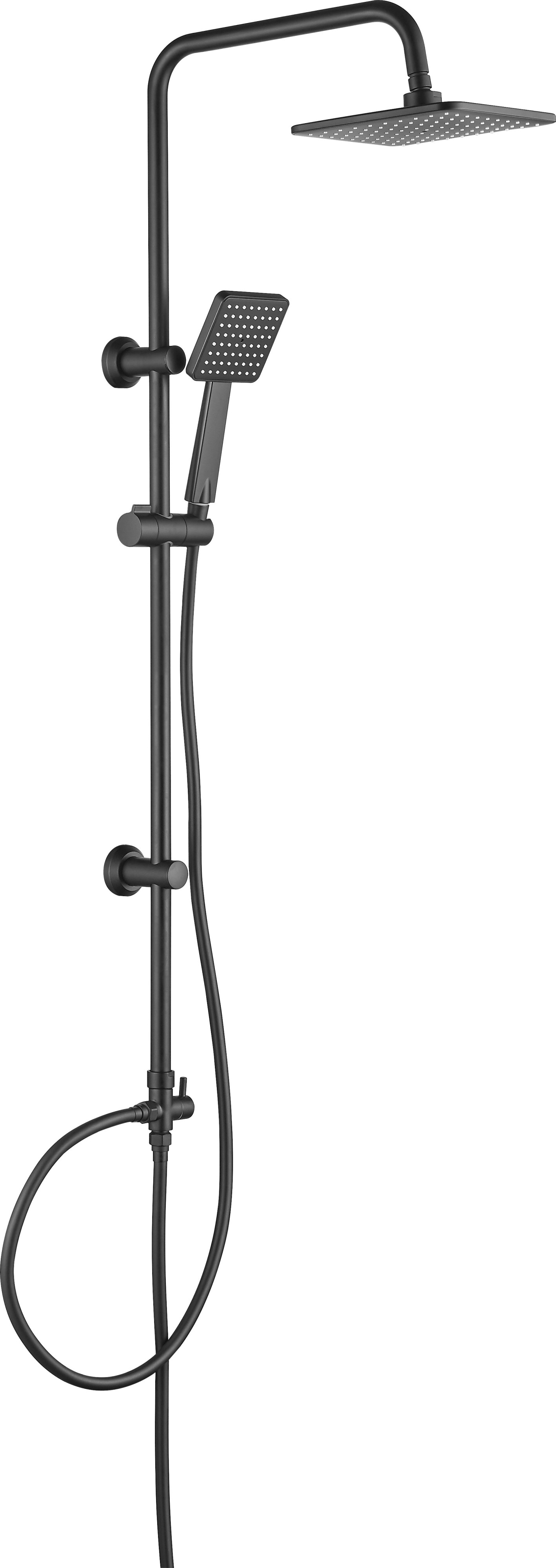 Darmowa Dostawa - Zestaw prysznicowy ścienny czarny Deante Neo Boro NERN51K