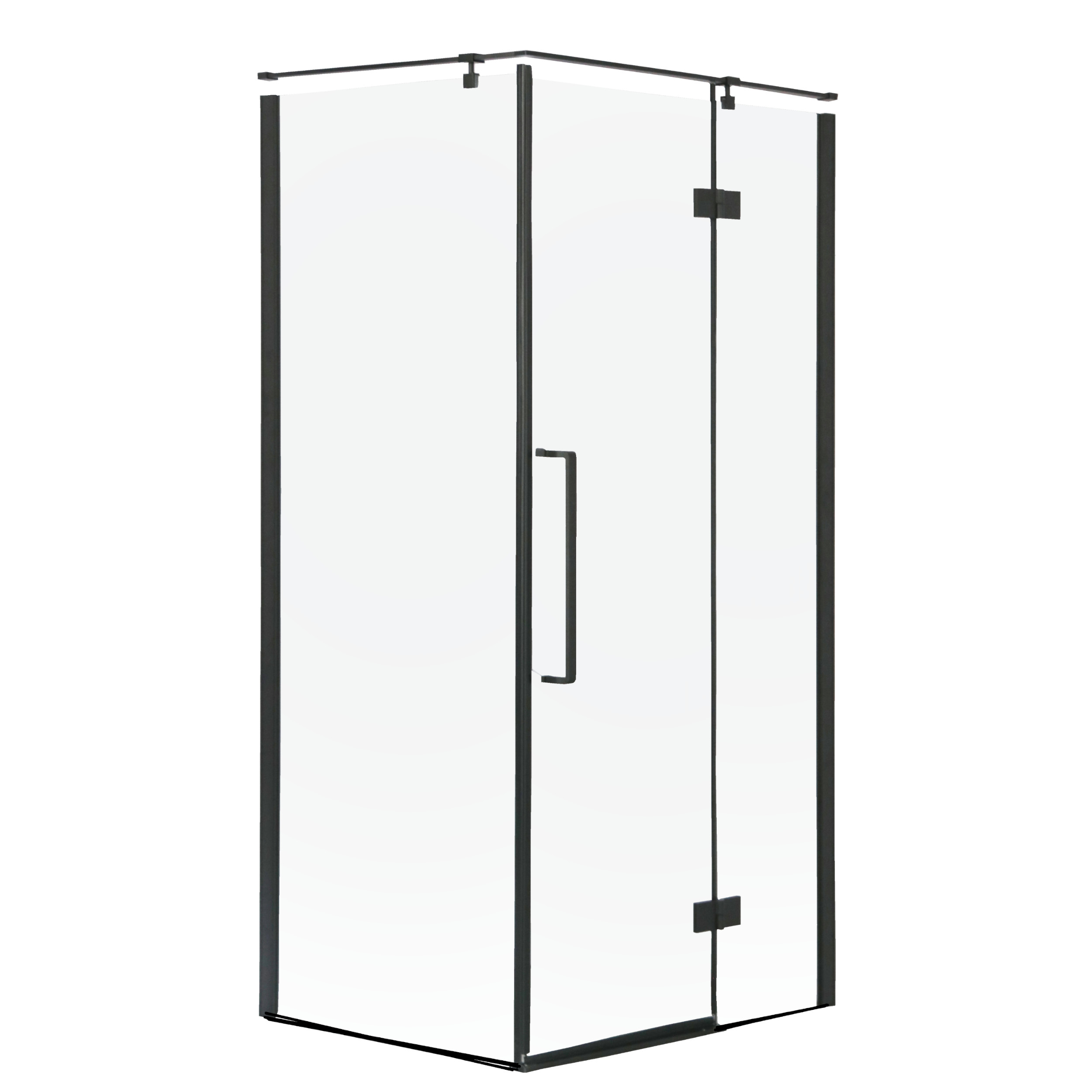 Darmowa Dostawa - Kabina prysznicowa 90x80 cm prostokątna czarny mat/szkło przezroczyste Sea-Horse Creative BKP248T0809KP