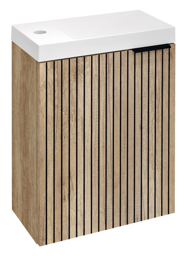 Darmowa Dostawa - Szafka 39.4x22x50 cm podumywalkowa wisząca dąb Sapho Latus LT1102322