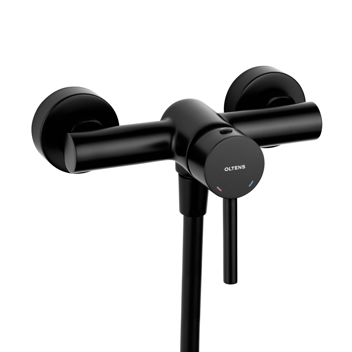 Darmowa Dostawa - Bateria prysznicowa ścienna czarny mat Oltens Molle 33000300